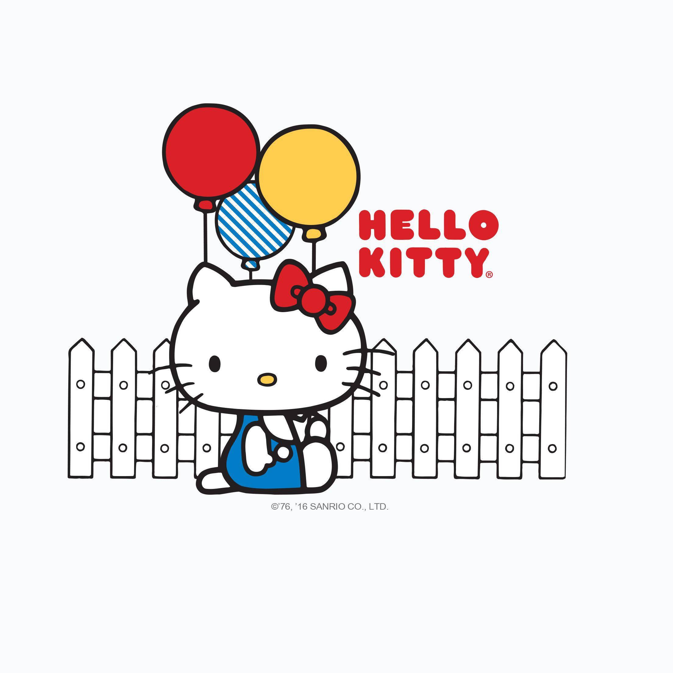 Hello Kitty and Balloons - Happiness in the Air — 2208x2208 wallpaper