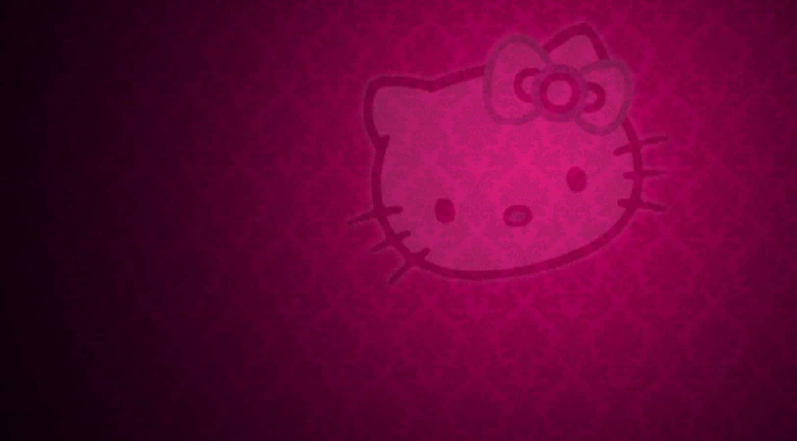 Hello Kitty Laptop Classic Wall Pattern — 1625x900 wallpaper