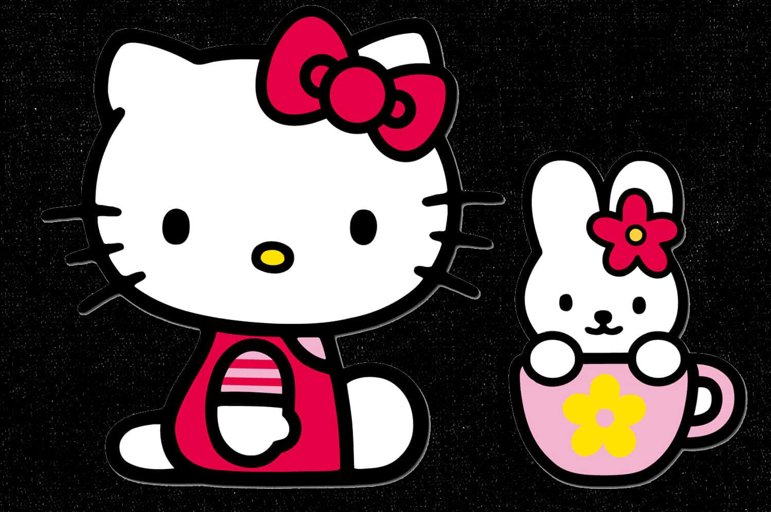 Hello Kittyand Friend Cute Illustration — 1500x996 wallpaper