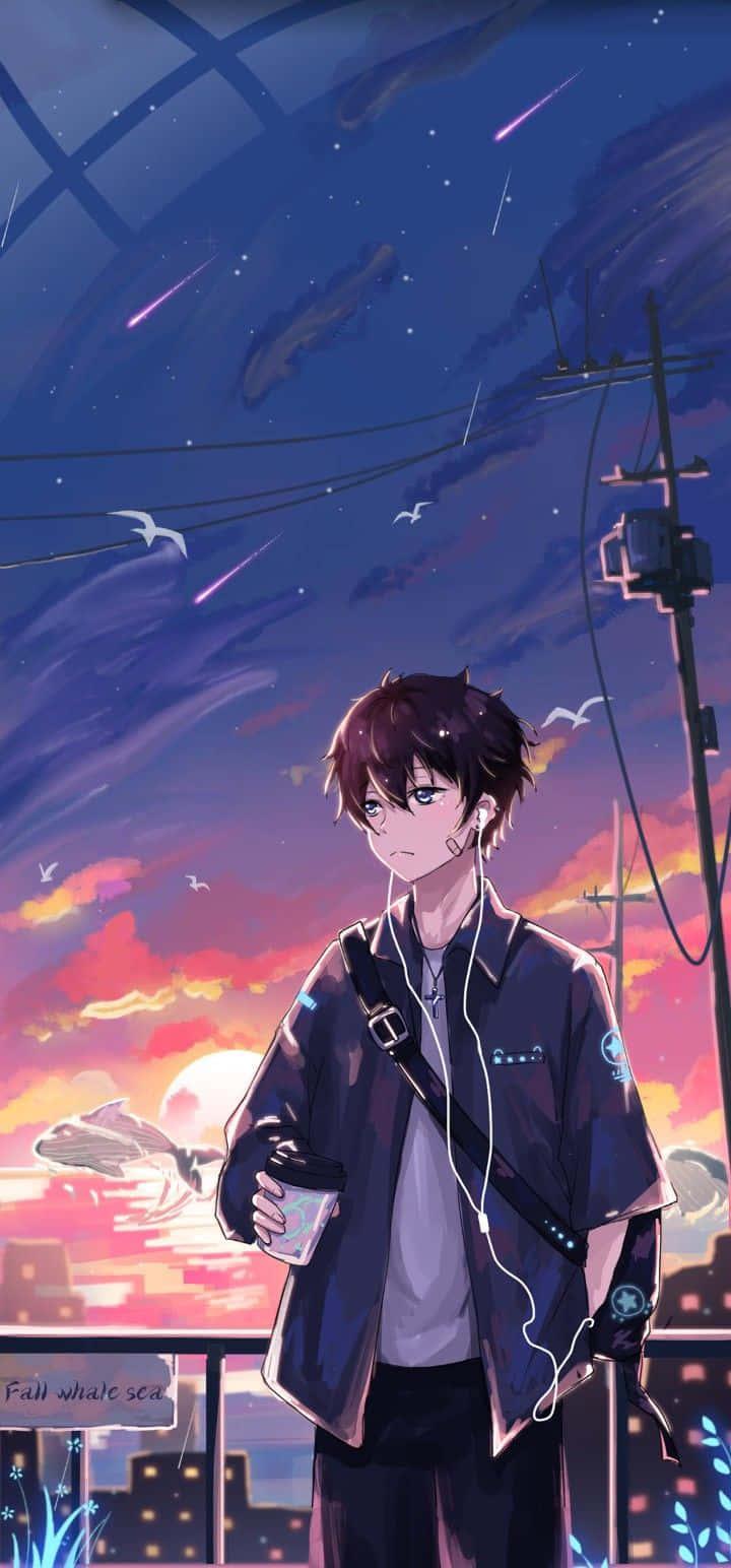 He's ready to have a magical anime adventure! — 720x1544 wallpaper