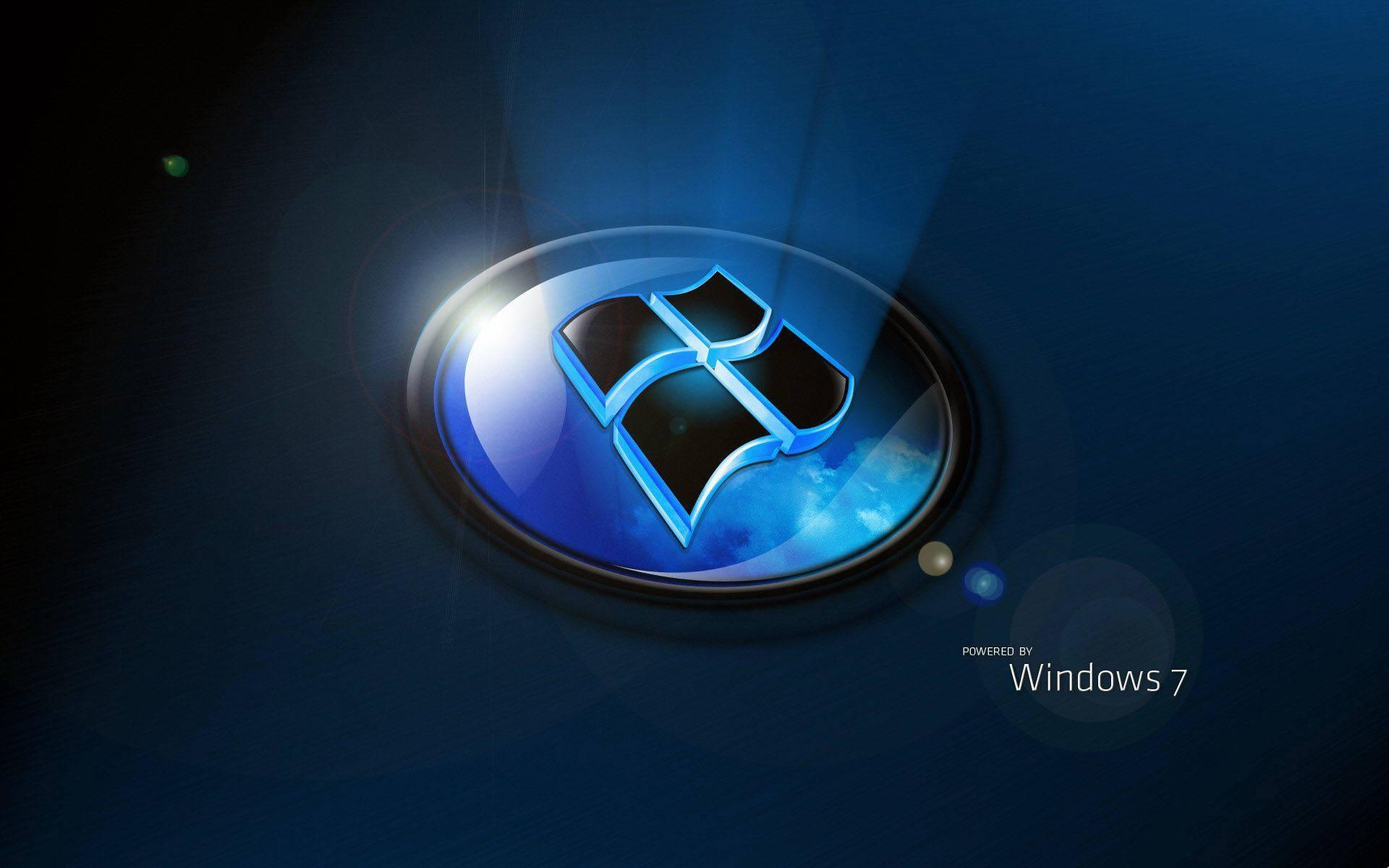 High-Definition Windows 7 Logo in 3D — 1920x1200 wallpaper
