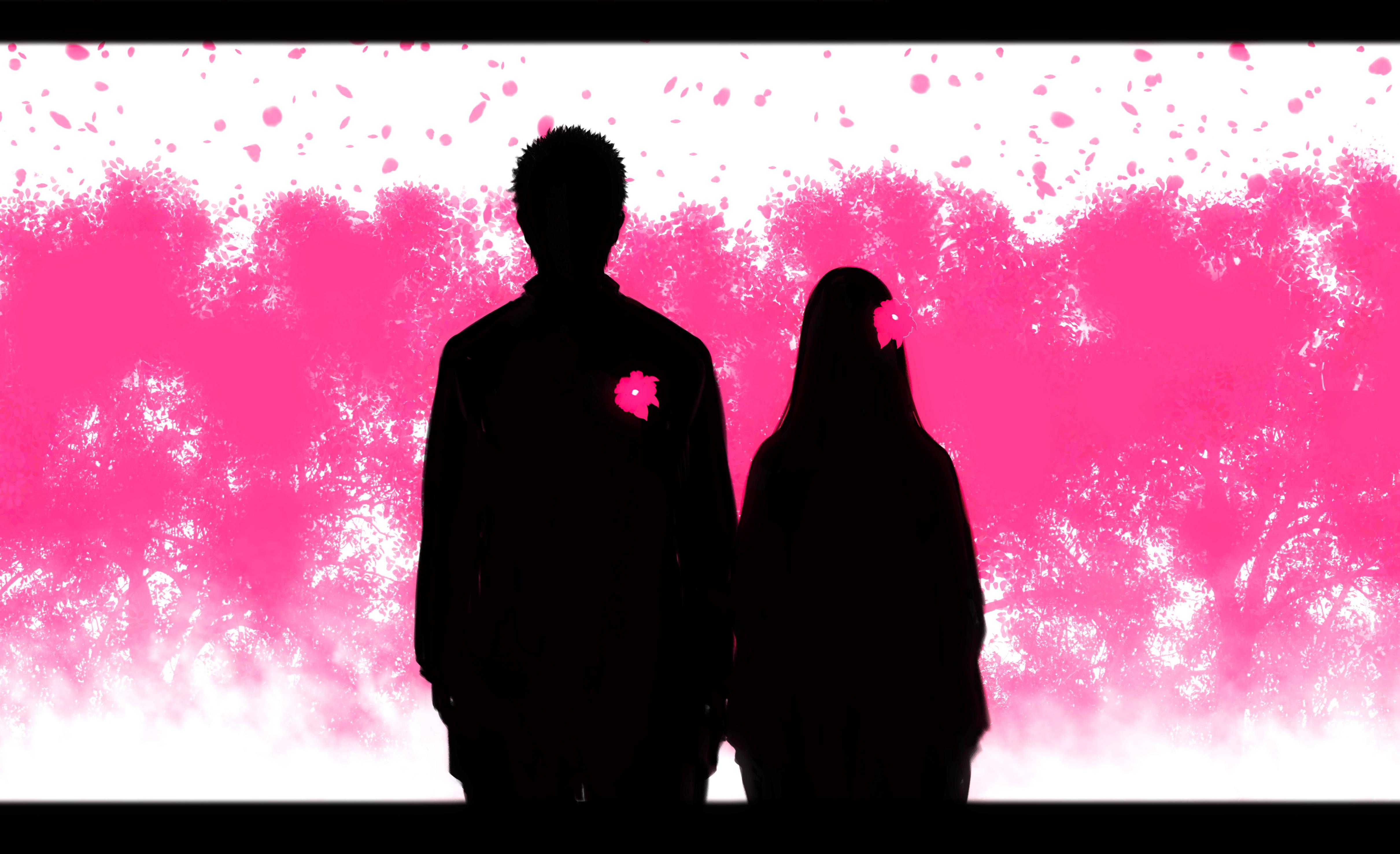 Hinata And Naruto Silhouettes — 4842x2953 wallpaper