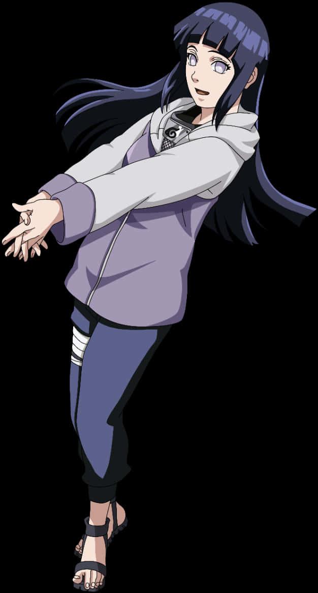 Hinata Hyuga Anime Character — 626x1166 wallpaper