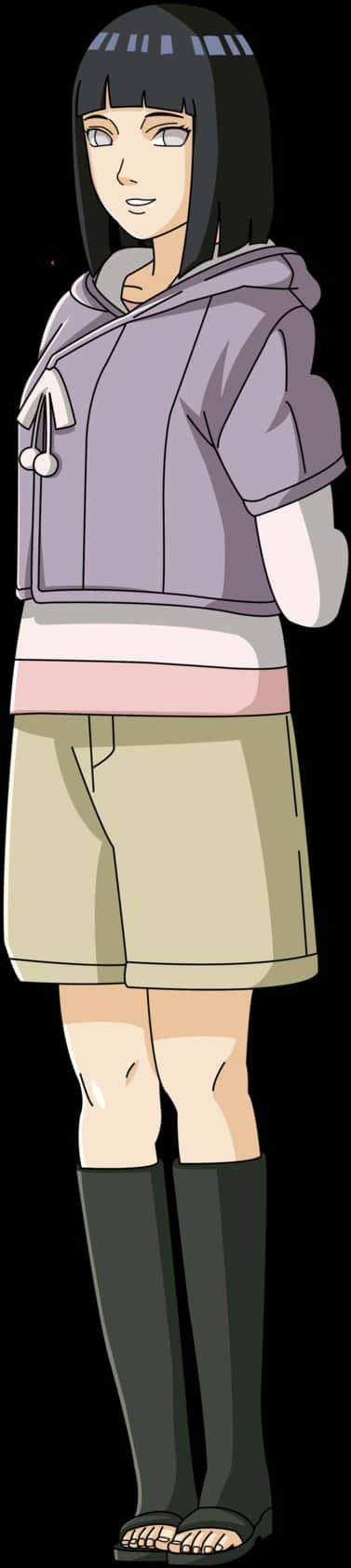 Hinata Hyuga Anime Character — 377x1685 wallpaper