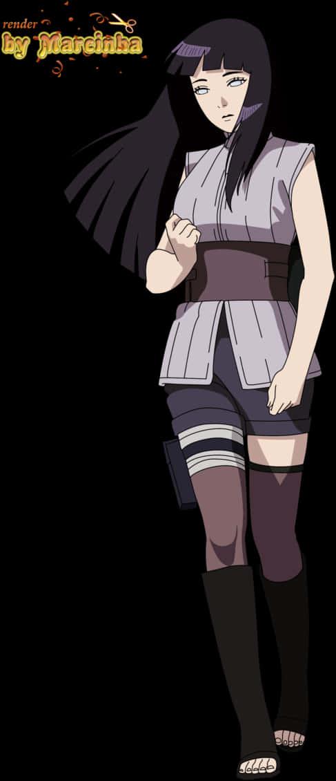 Hinata Hyuga Naruto Anime Character — 487x1130 wallpaper