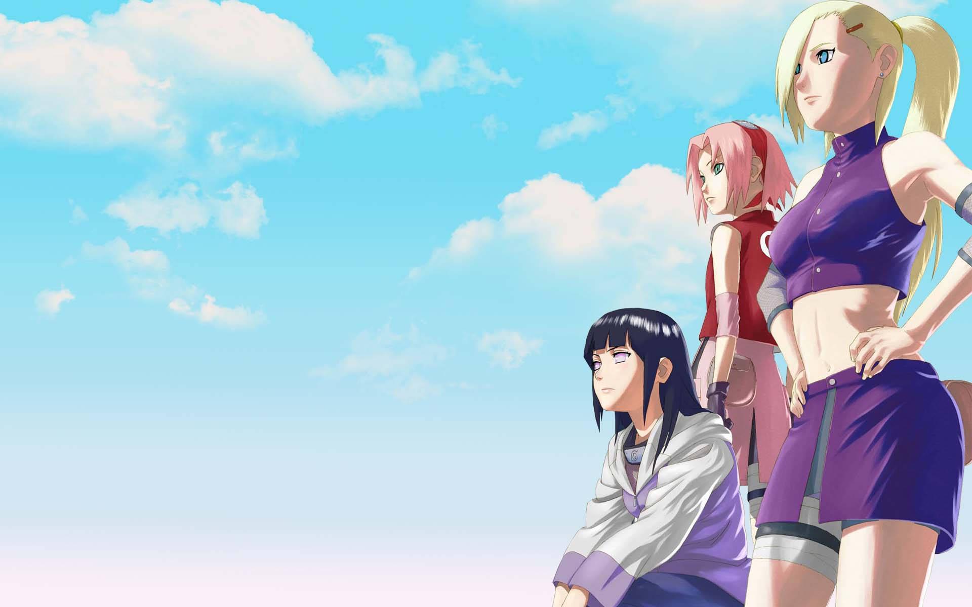 Hinata With Sakura And Ino — 1920x1200 wallpaper