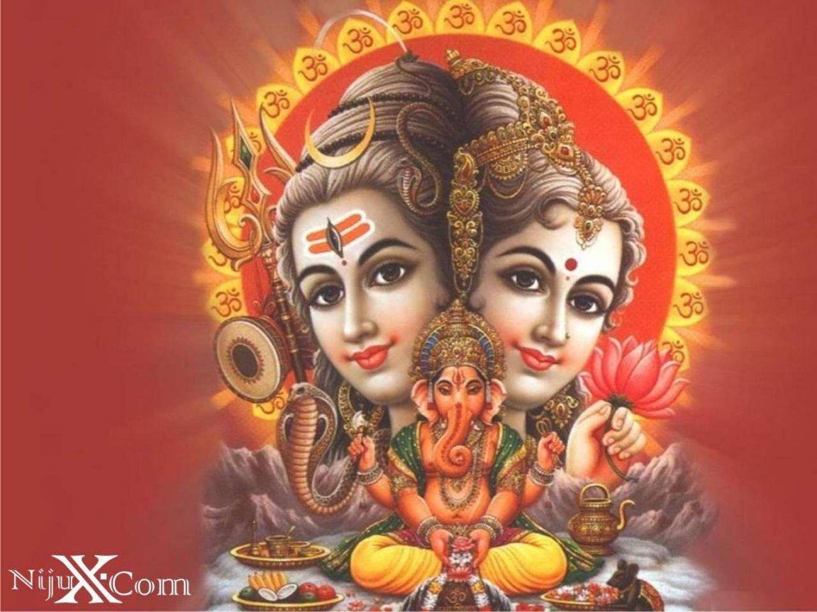 Hindu God Holy Family — 1152x864 wallpaper
