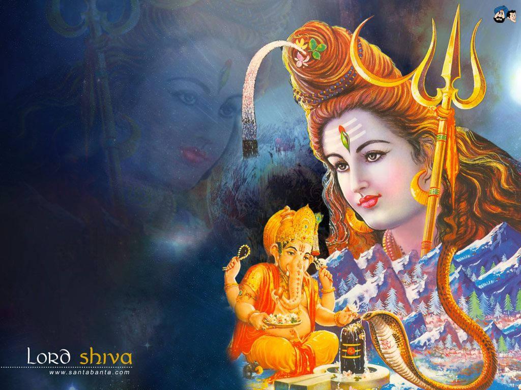 Hindu God Shiva Ganesh — 1024x768 wallpaper