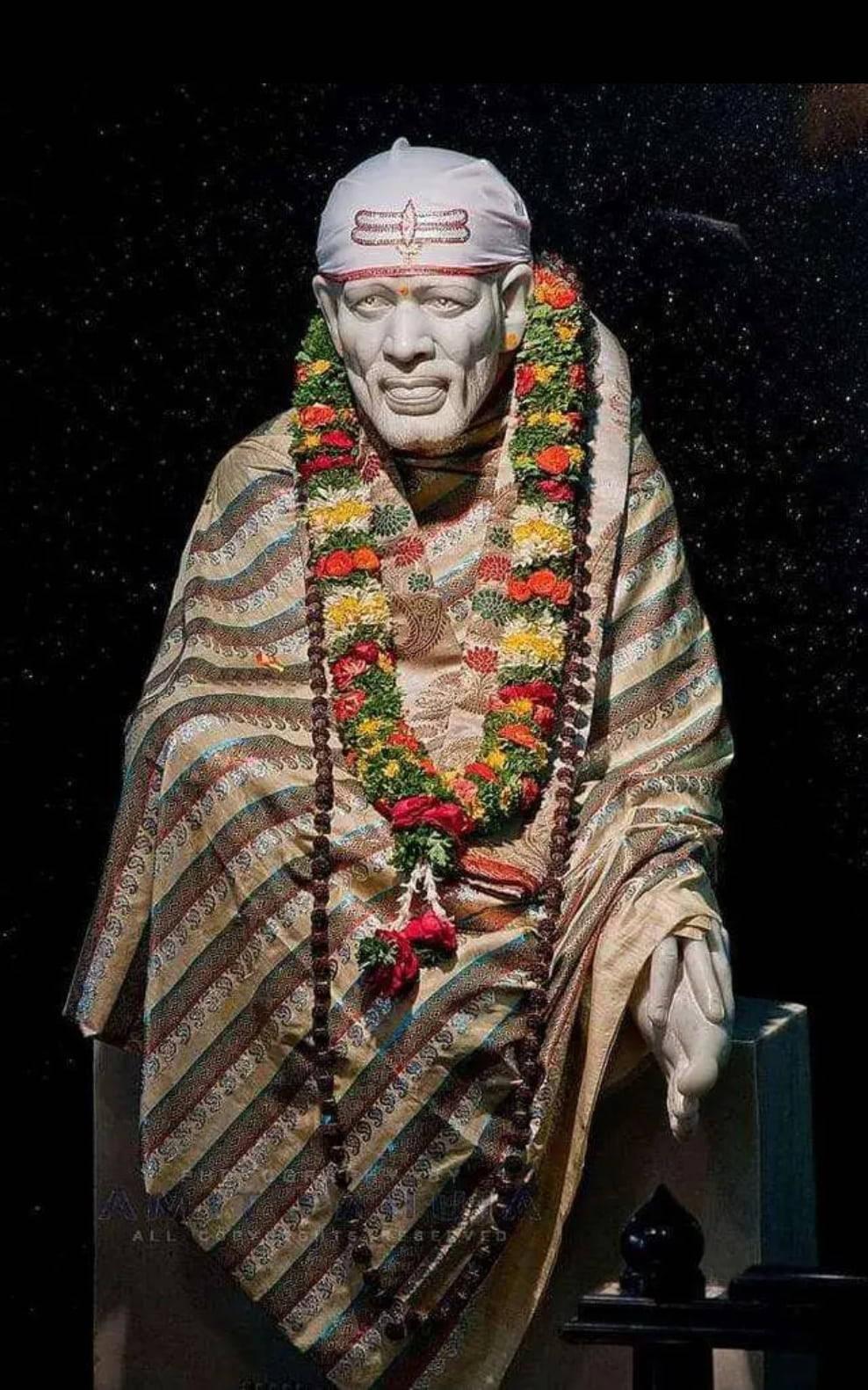 Hindu Guru Saint Sai Baba Phone — 988x1582 wallpaper