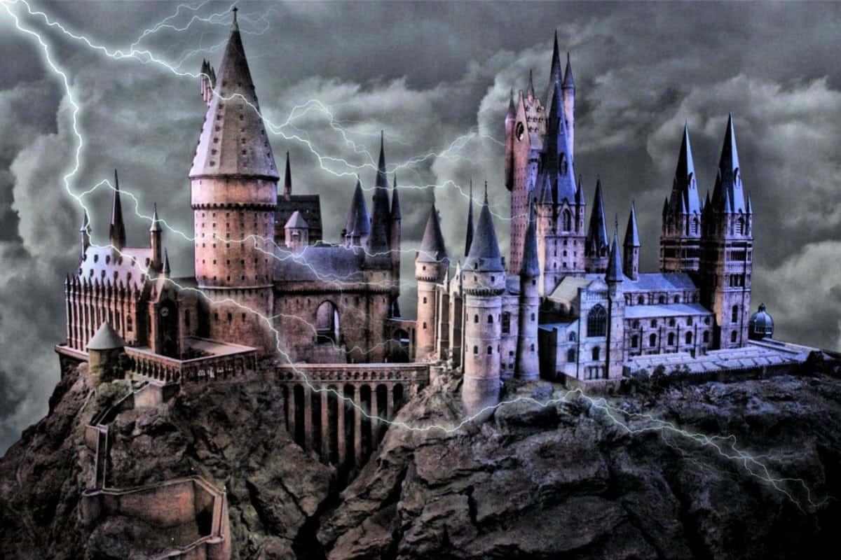 Hogwarts Castle at Night — 1200x800 wallpaper