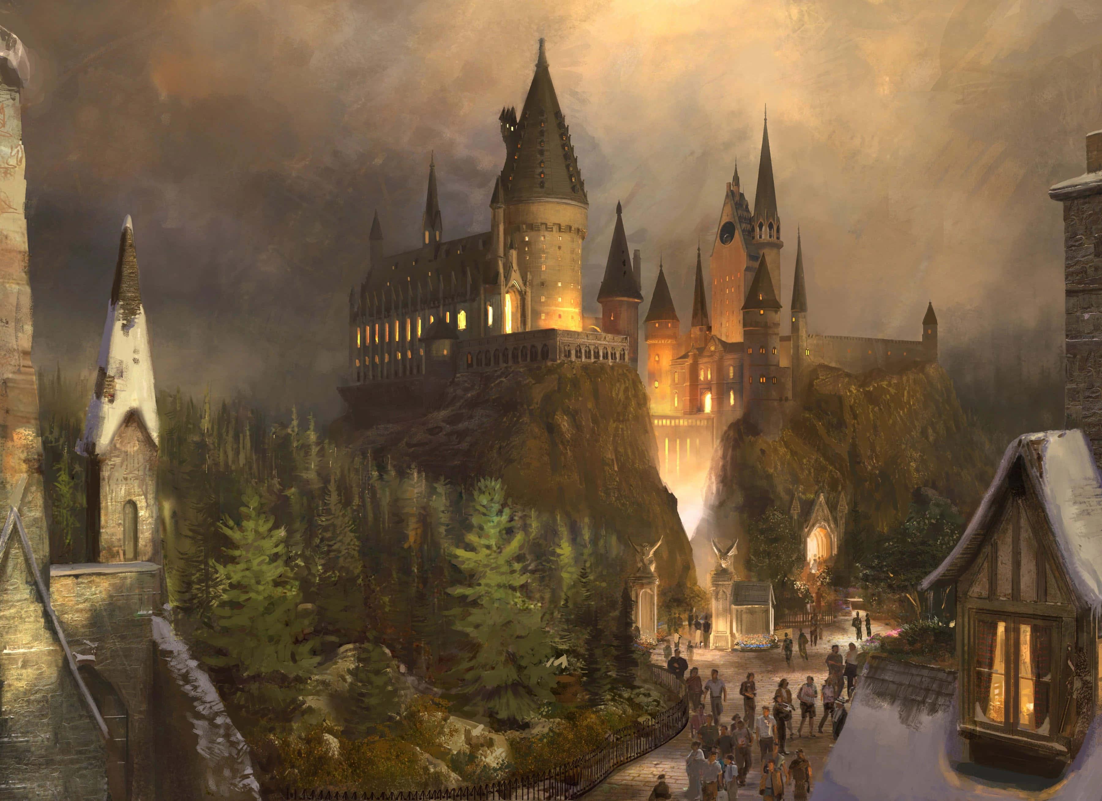 Hogwarts - The Most Magical School of Witchcraft & Wizardry — 3600x2615 wallpaper