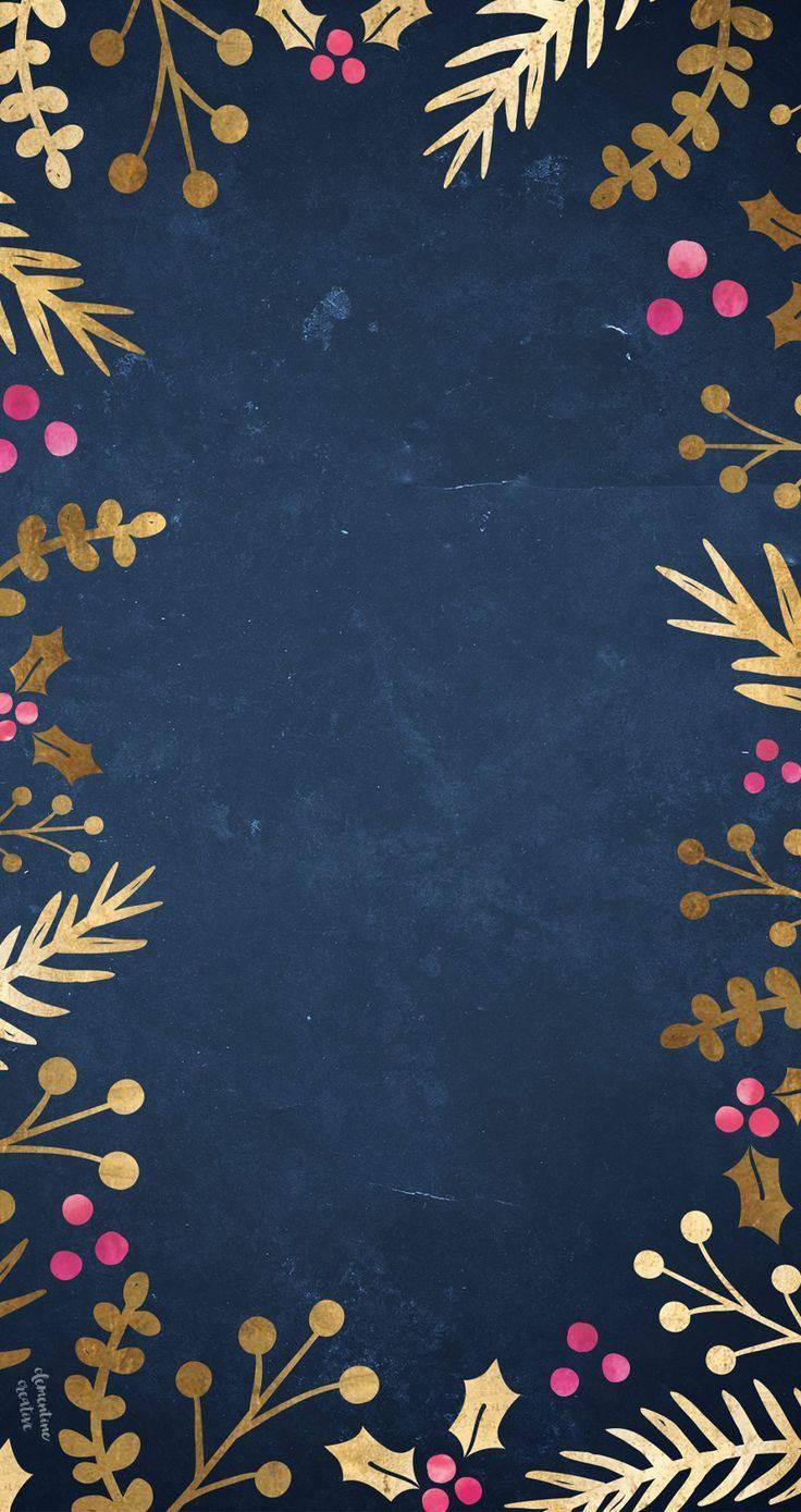 Holiday Phone Border — 736x1389 wallpaper