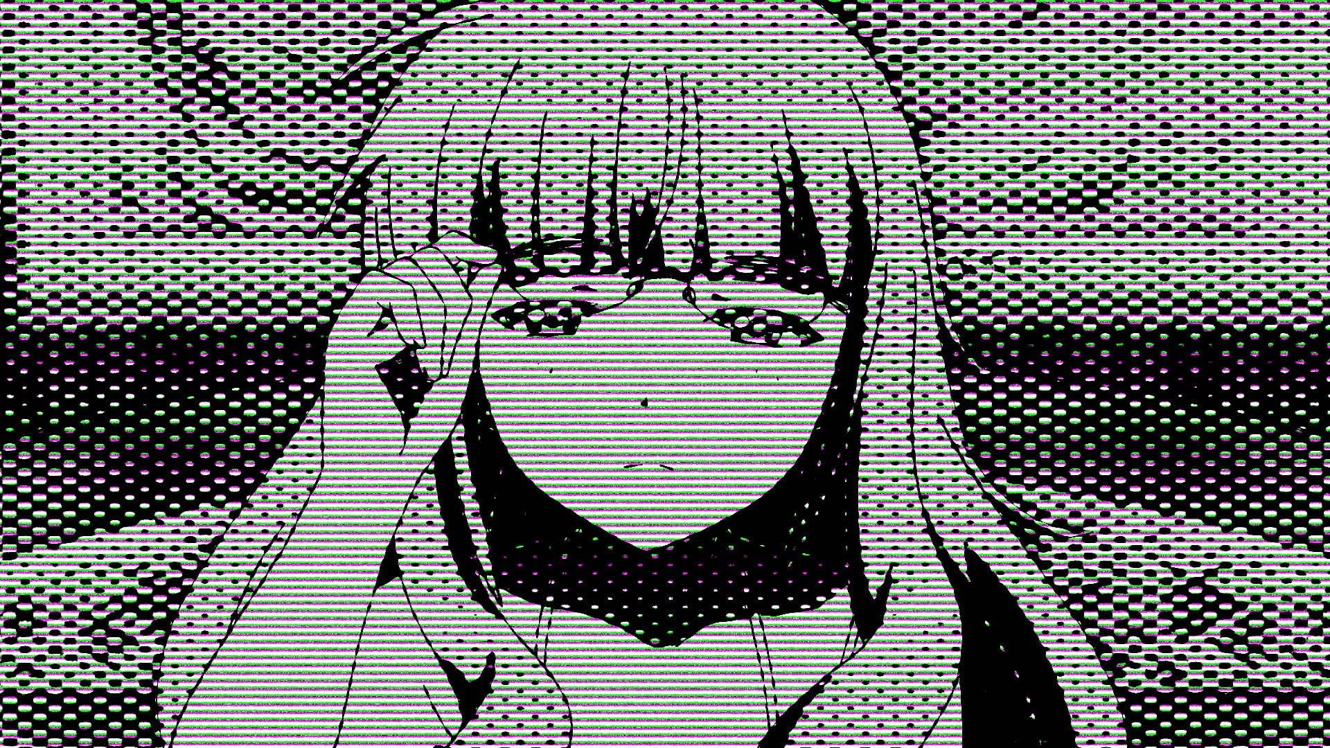 Hololive English Mori Calliope Black And White PFP — 1920x1080 wallpaper