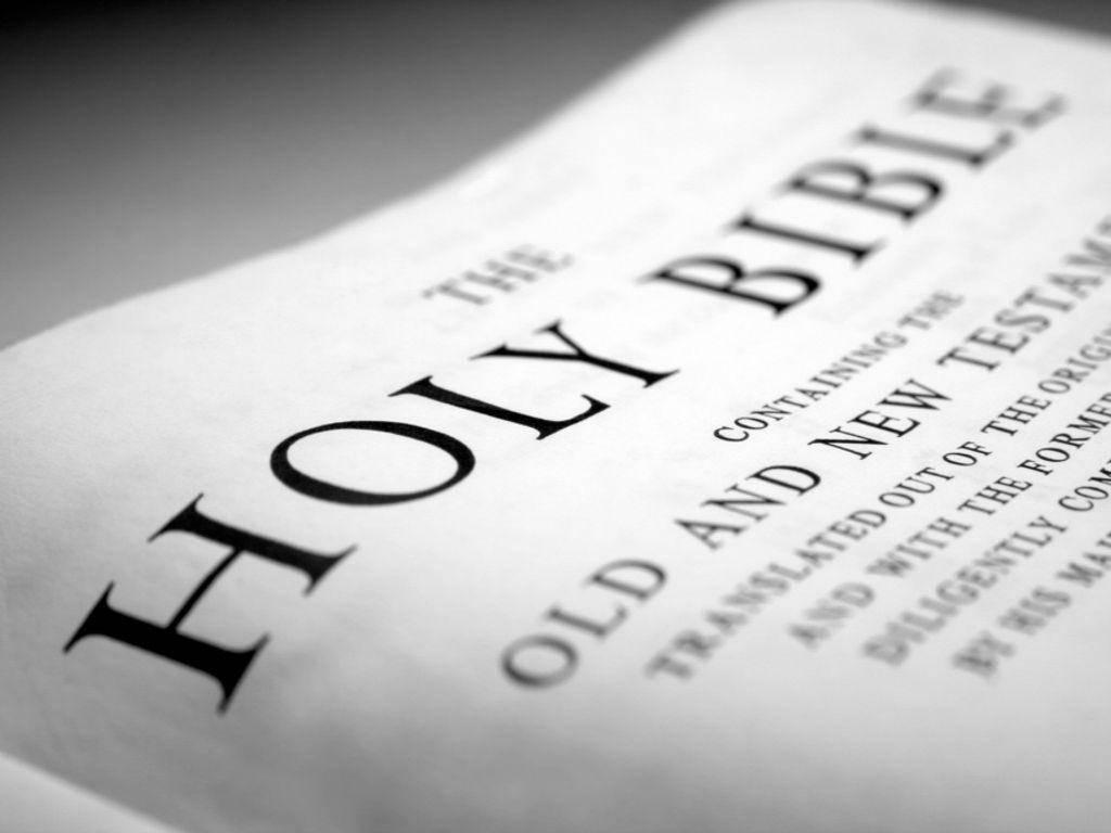 Holy Bible Title Page — 1024x768 wallpaper