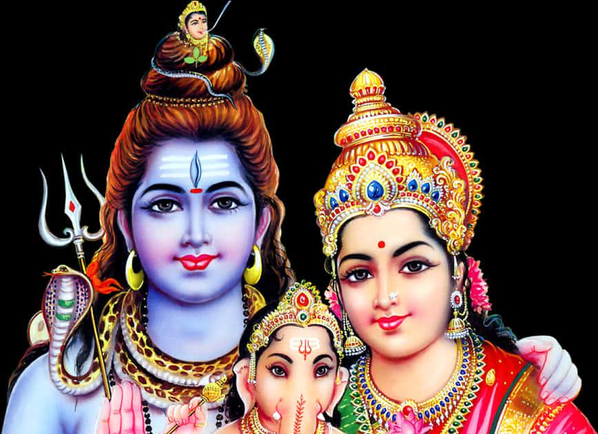 Holy_ Triad_of_ Hindu_ Deities_ Shiva_ Parvati_ Ganesh.jpg — 868x631 wallpaper