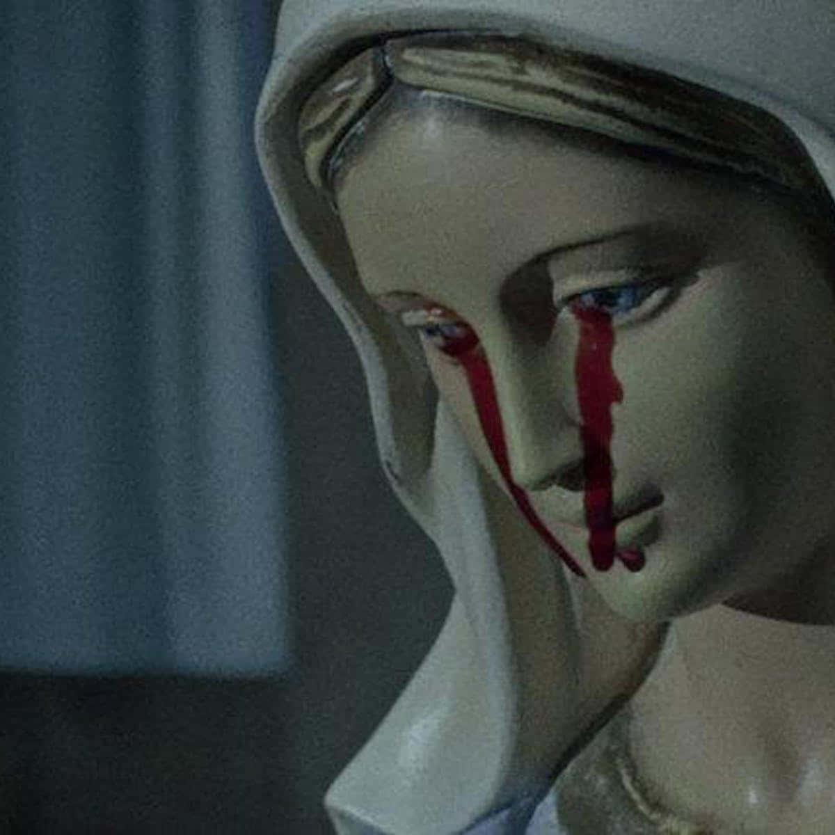 Horror Virgin Mary Blood Tears Picture — 1200x1200 wallpaper