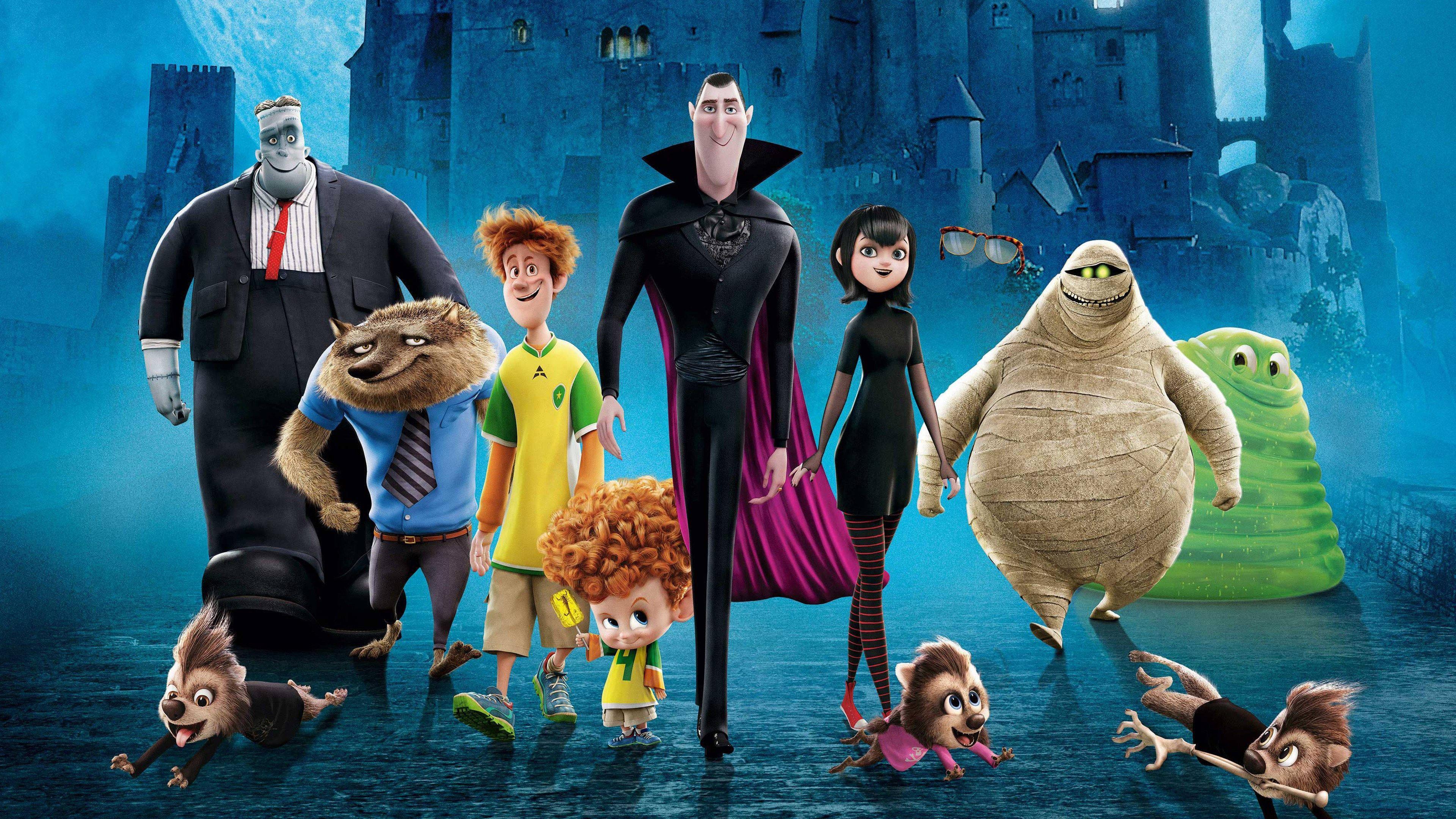 Hotel Transylvania Characters 4K Cartoon — 3840x2160 wallpaper