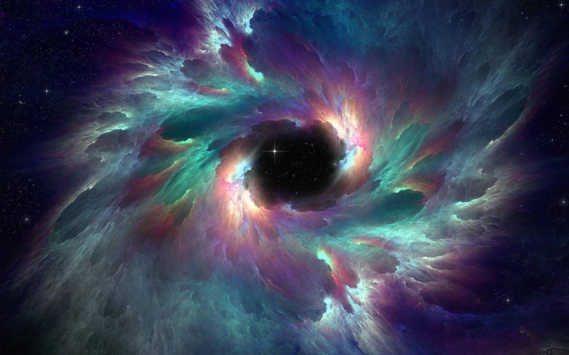 Hue Of Colours In Black Hole — 1920x1200 wallpaper
