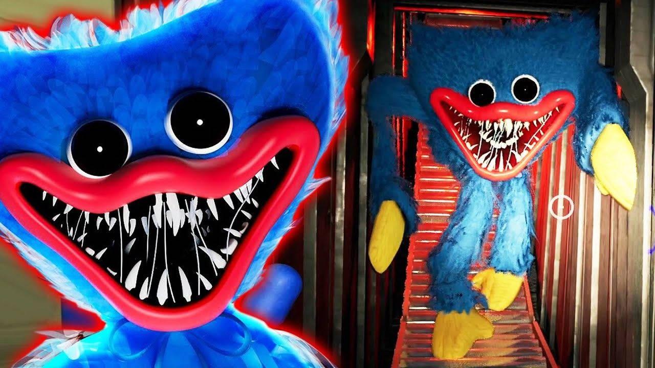 Huggy Wuggy Monster Smile And Chase — 1280x720 wallpaper