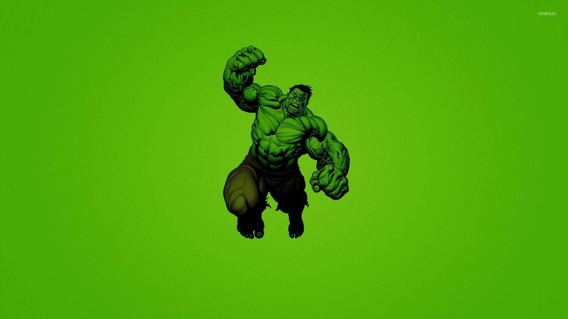 Hulk Neon Green Background — 1920x1080 wallpaper
