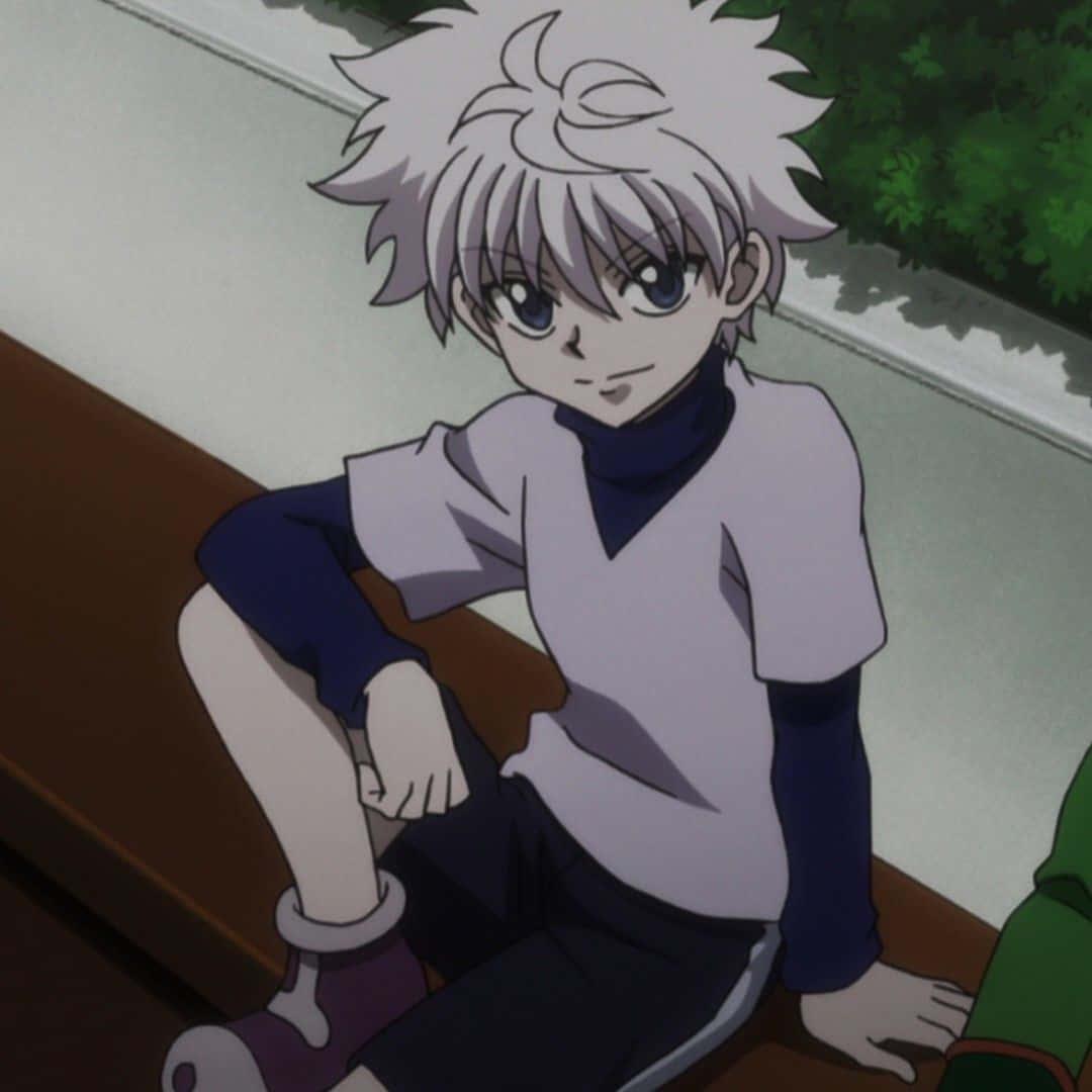 "I will go all out to see your smile." - Killua — 1080x1080 wallpaper