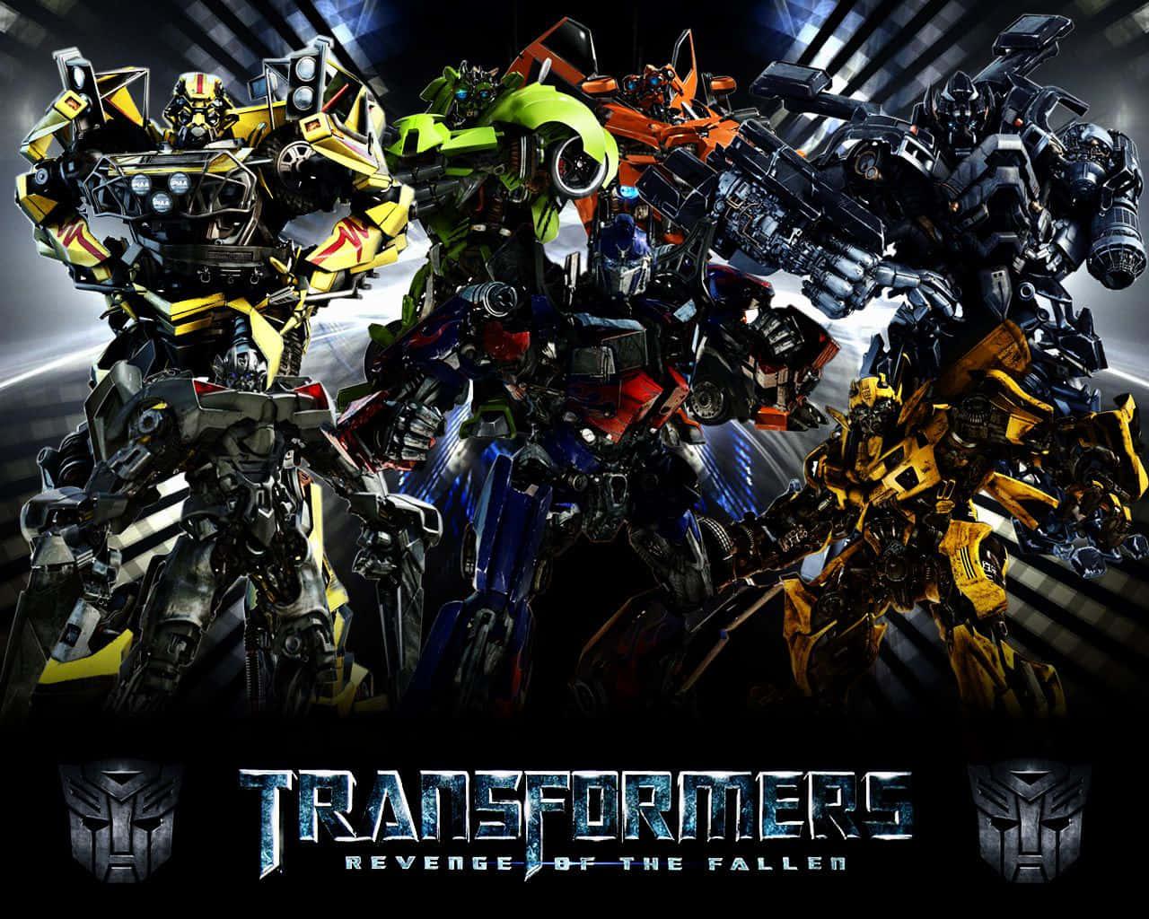 Iconic Transformers Battle Scene — 1280x1024 wallpaper