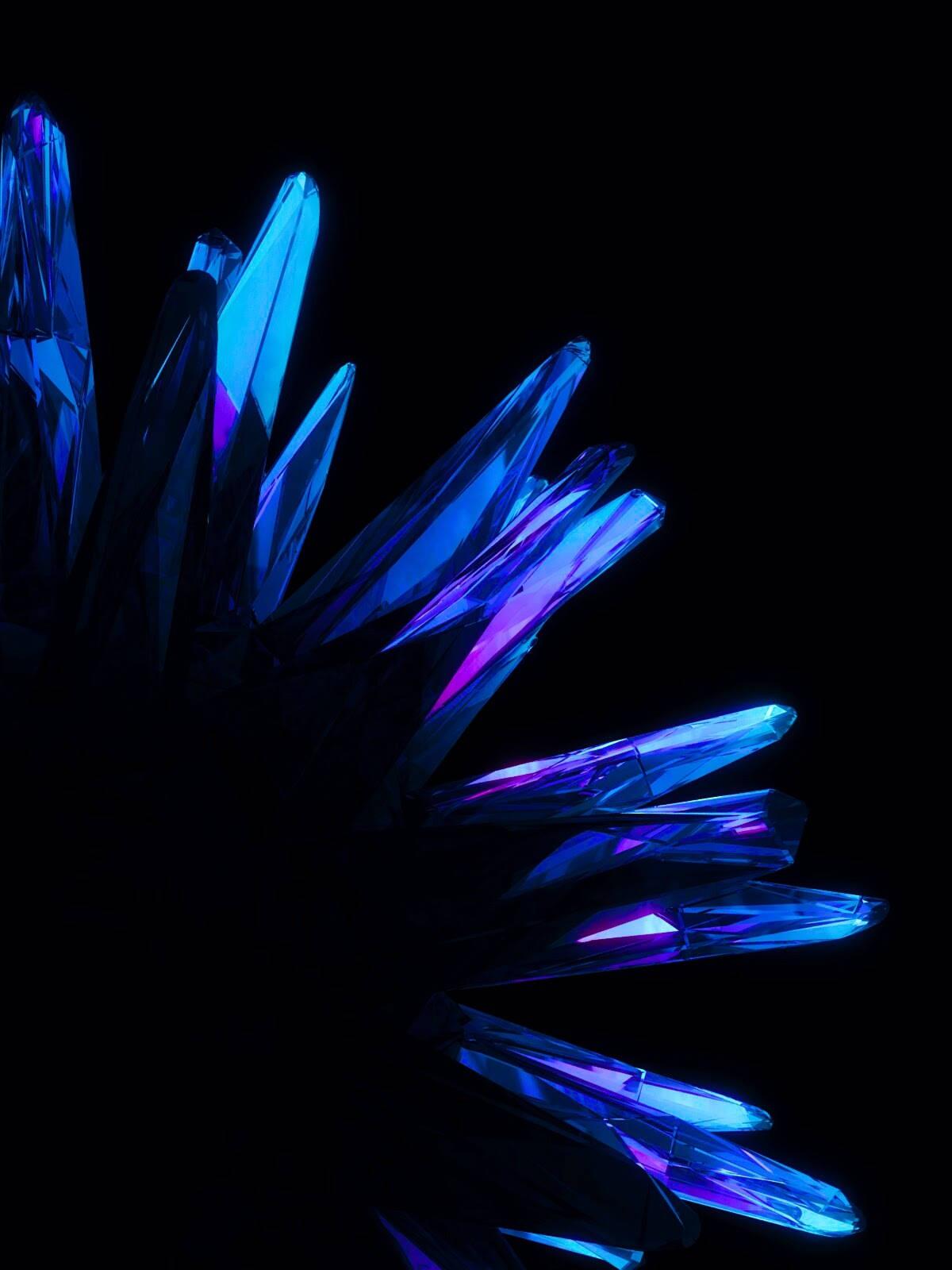 Icy Oled Crystals — 1200x1600 wallpaper