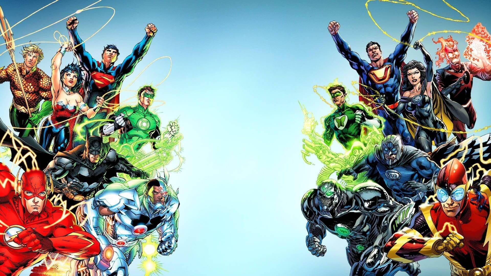 Image A Collection of DC Superheroes Assemble — 1920x1080 wallpaper