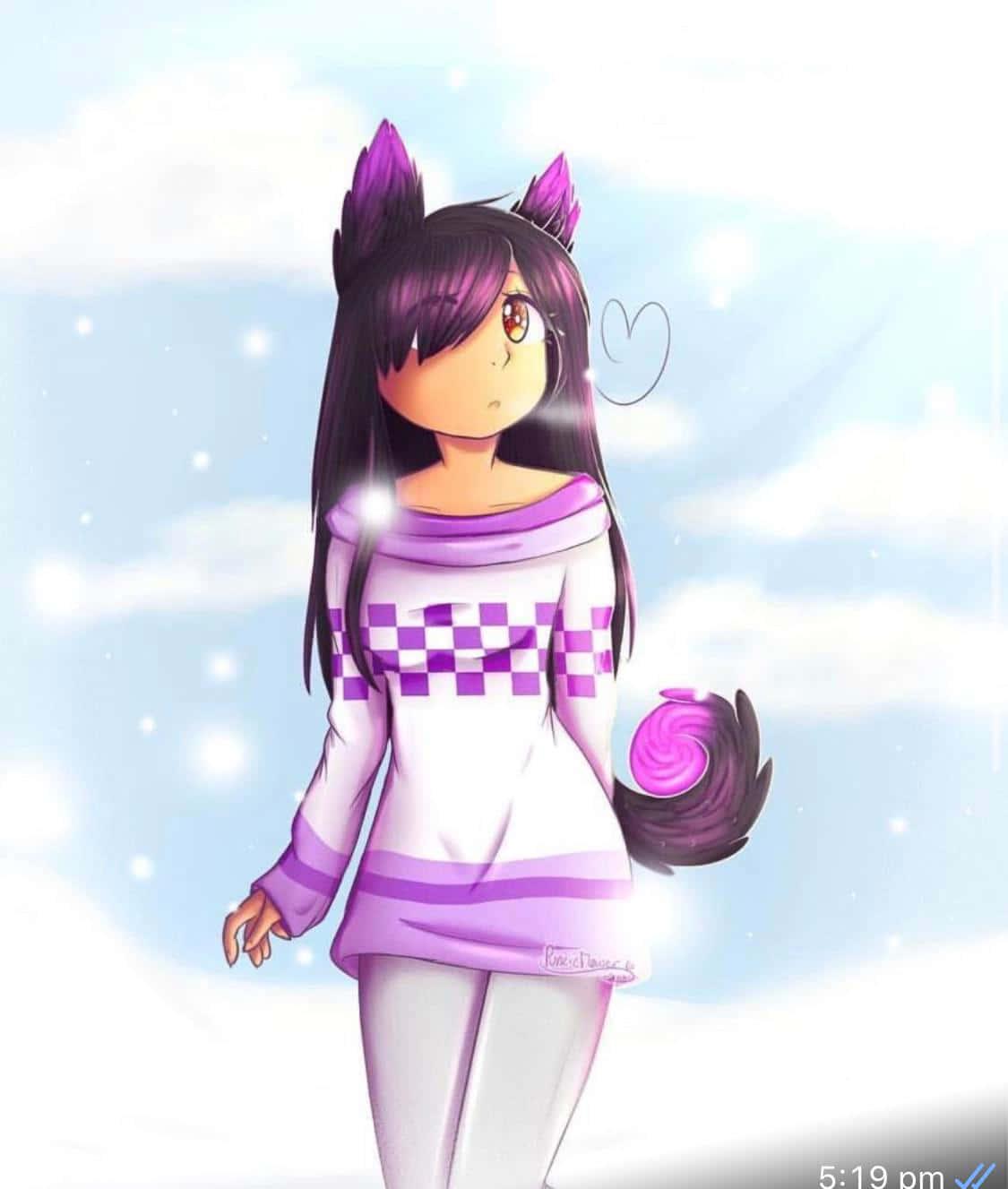 Image Aphmau in mid air — 1125x1327 wallpaper