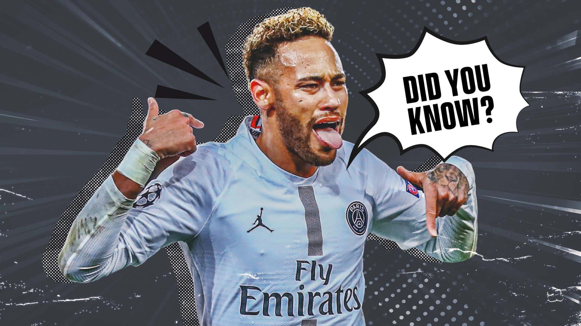 Image Brazilian Soccer Star Neymar Making a Play — 1920x1080 wallpaper