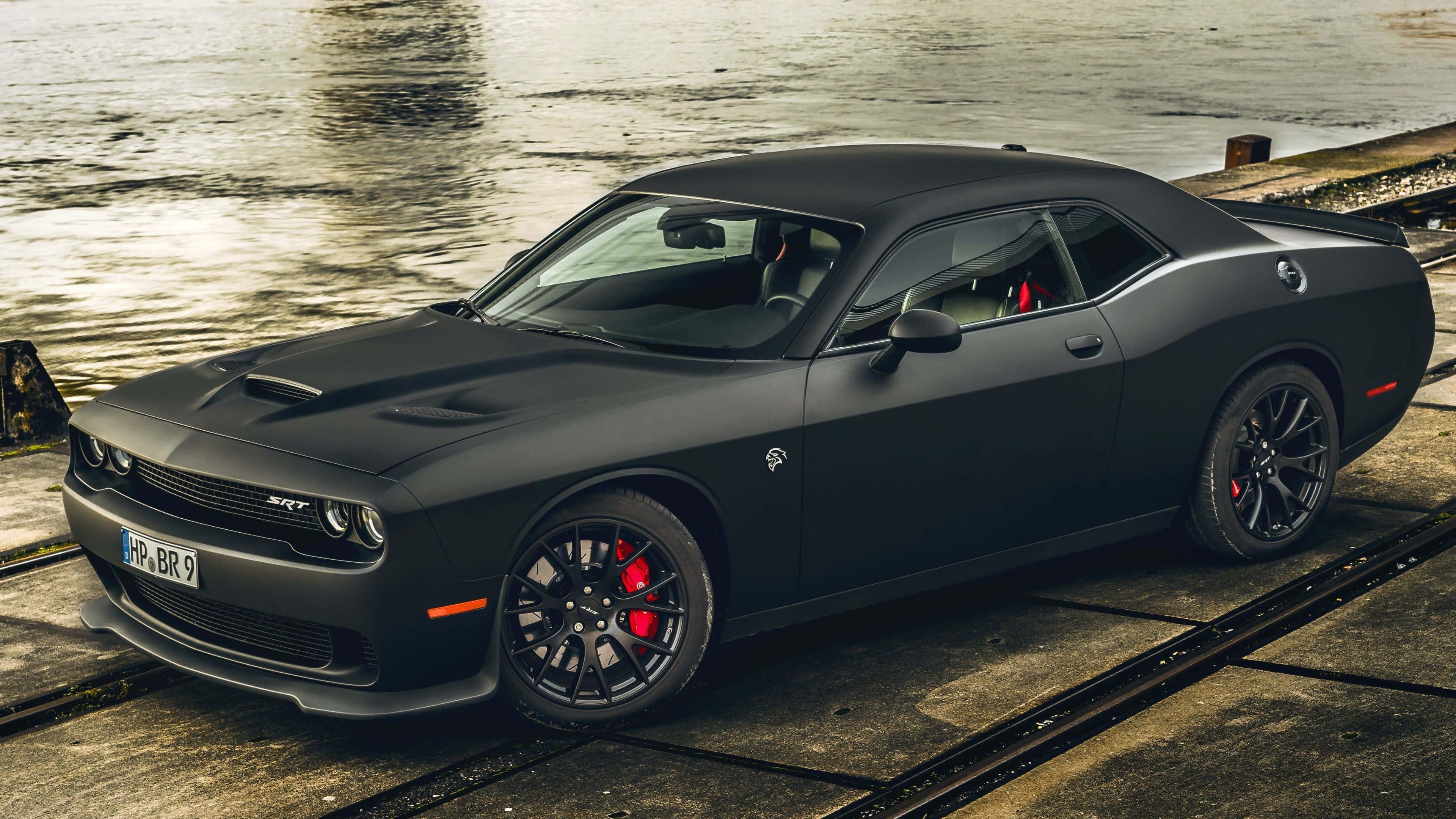 Image Bright Yellow Dodge Challenger Demon 4k — 3840x2160 wallpaper