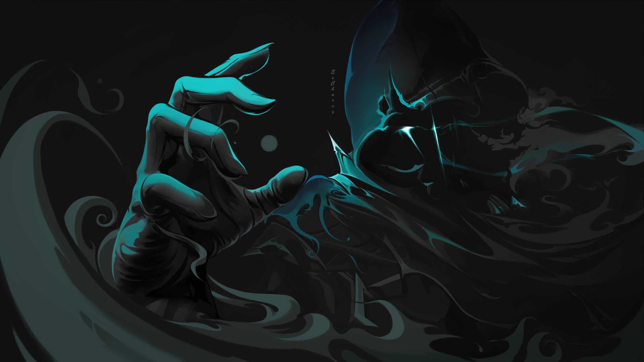 Image Darkly Intimidating Ambience Surrounds Omen in Valorant — 2560x1440 wallpaper