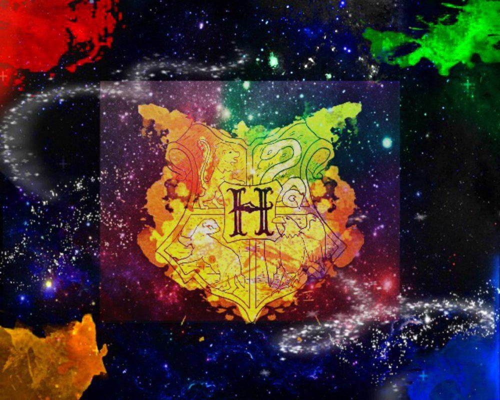 Image Hogwarts Crest Against A Galaxy Aesthetic — 1000x800 wallpaper