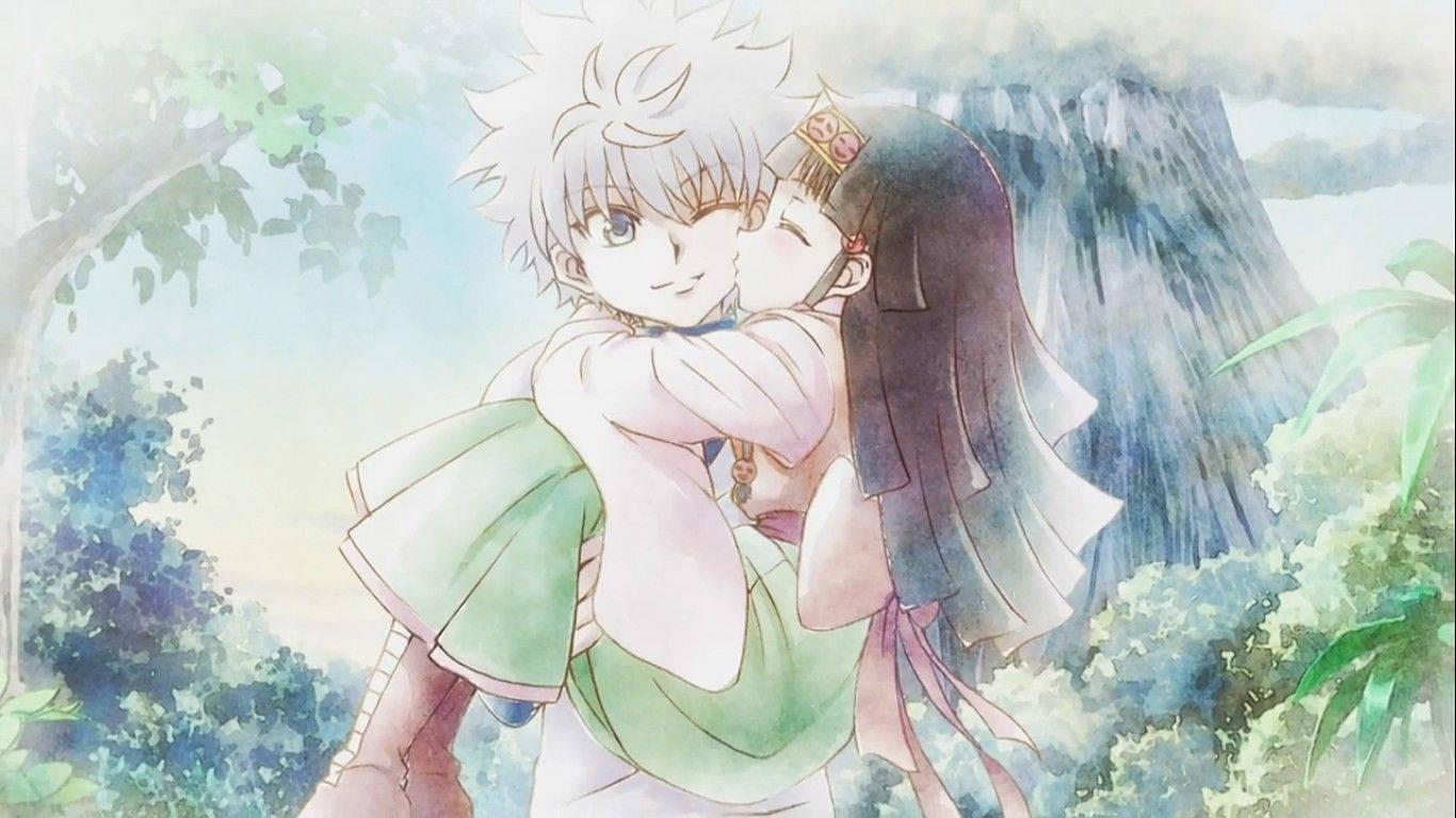 Image Killua and Alluka, siblings from the beloved anime Hunter x Hunter — 1366x768 wallpaper