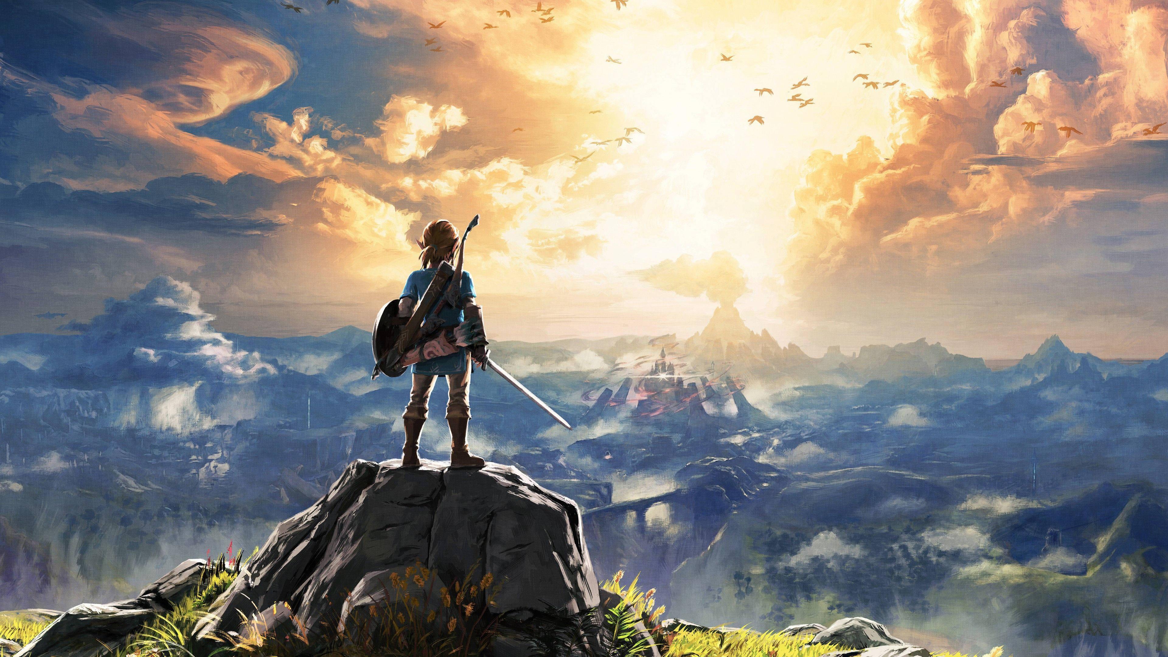Image Link and Zelda in Legend of Zelda — 3840x2160 wallpaper