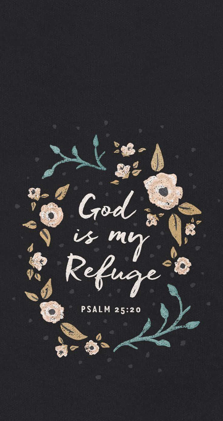 Image “Live Your Life with Faith in God” — 736x1389 wallpaper