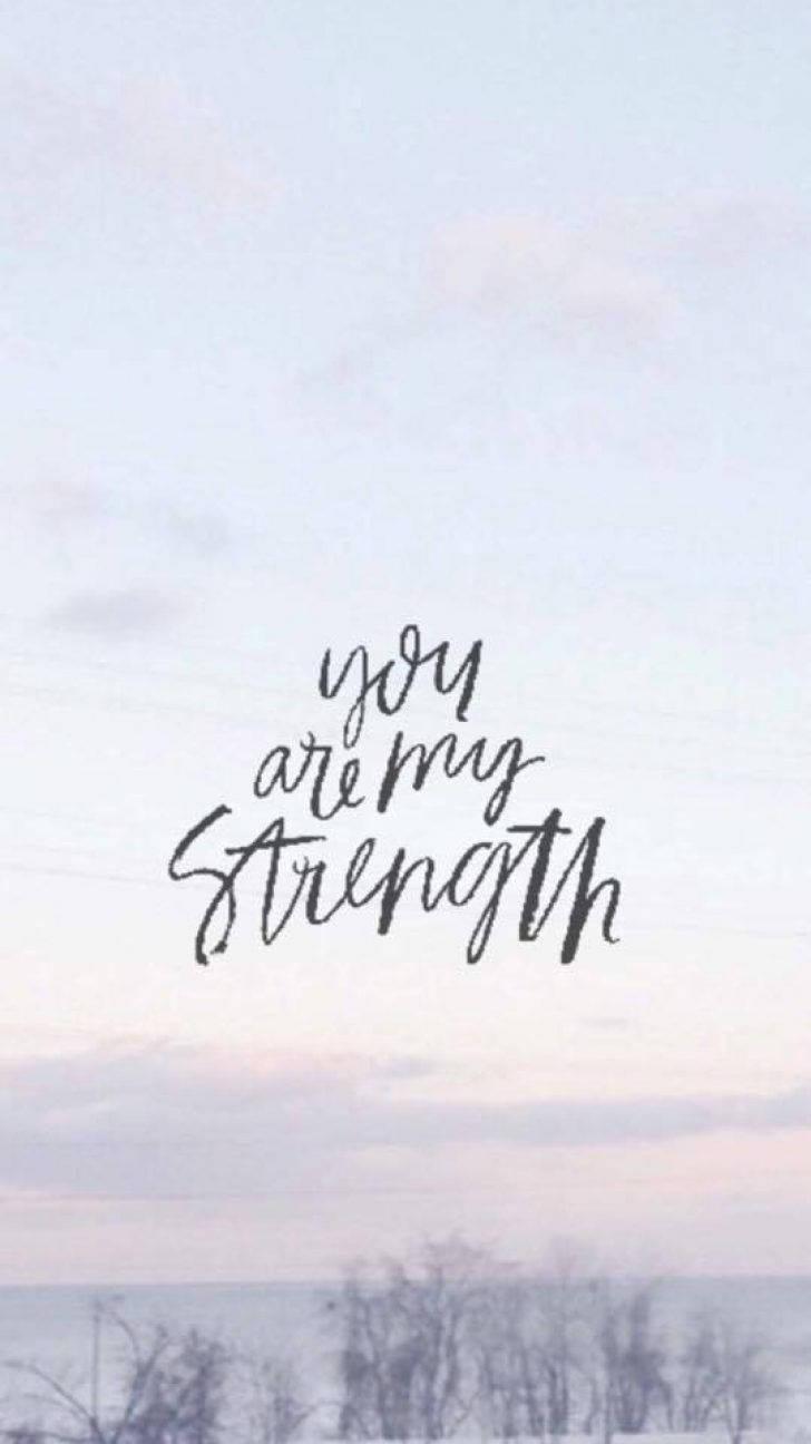 Image "My Strength Comes From the Lord" — 728x1296 wallpaper