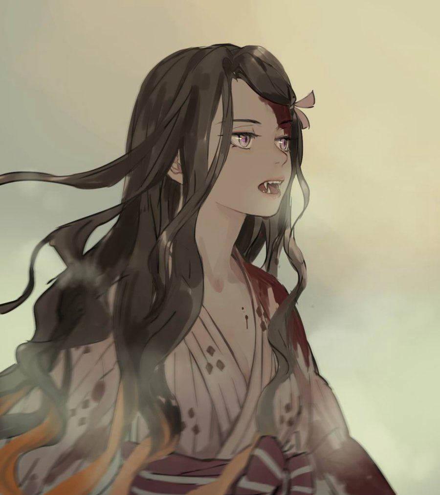 Image Nezuko, Demon Slayer of Tanjiro Kamado — 900x1011 wallpaper