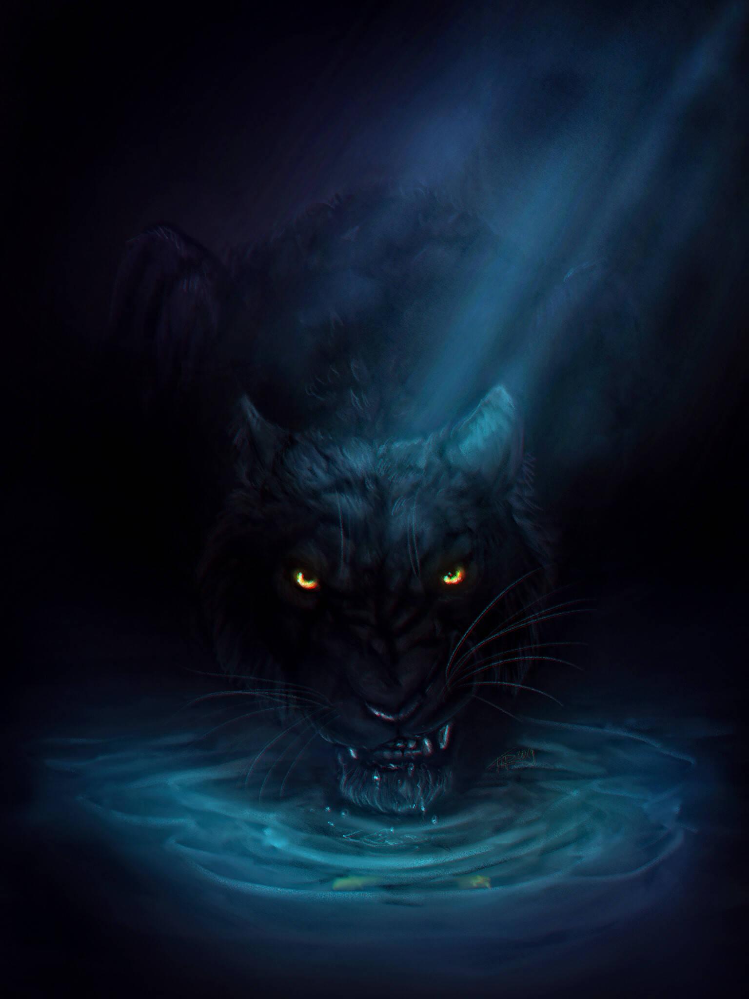 Image Panthers in their Natural Habitat — 1536x2048 wallpaper
