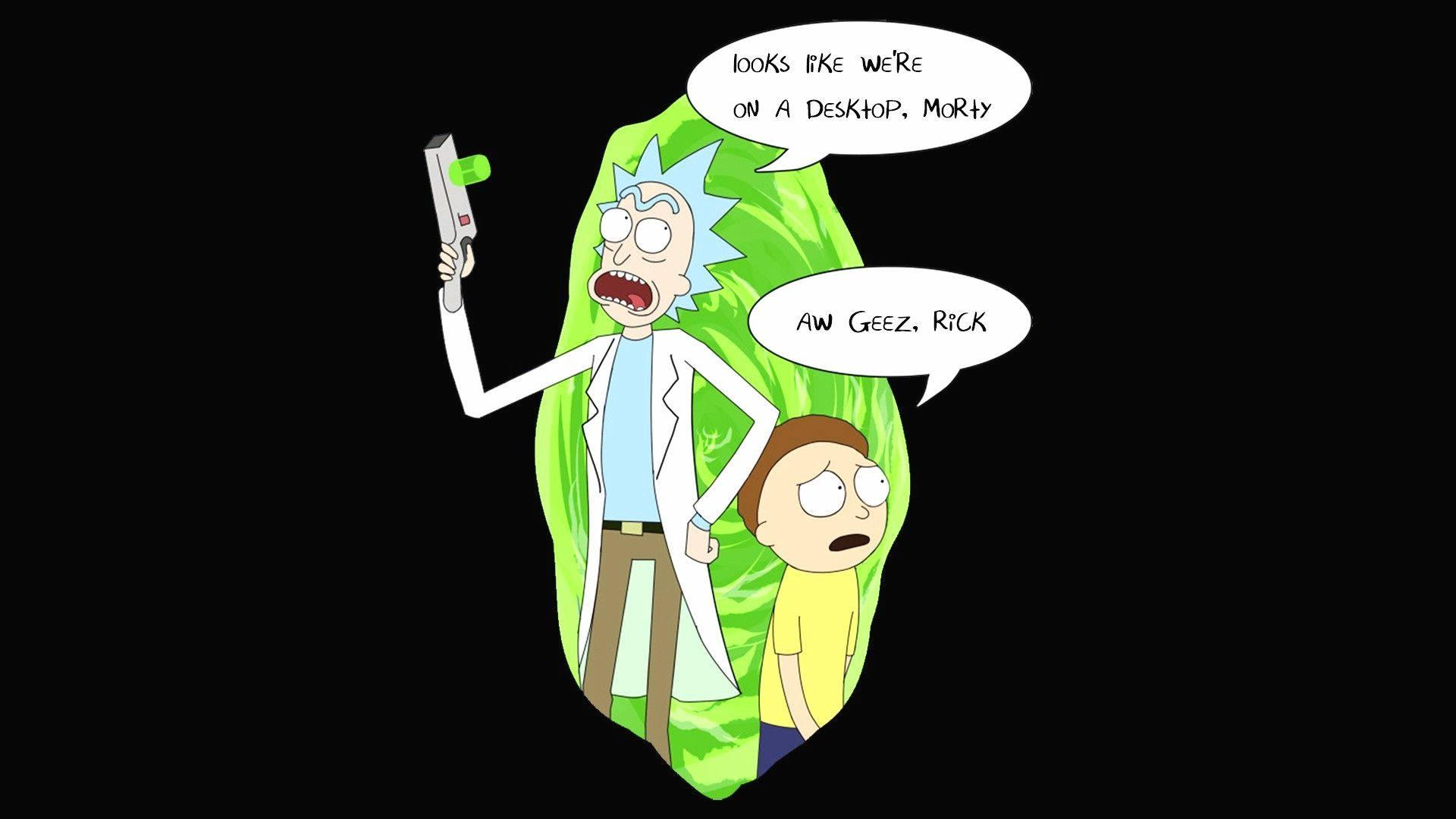 Image Rick and Morty Explore a New Dimension — 1920x1080 wallpaper
