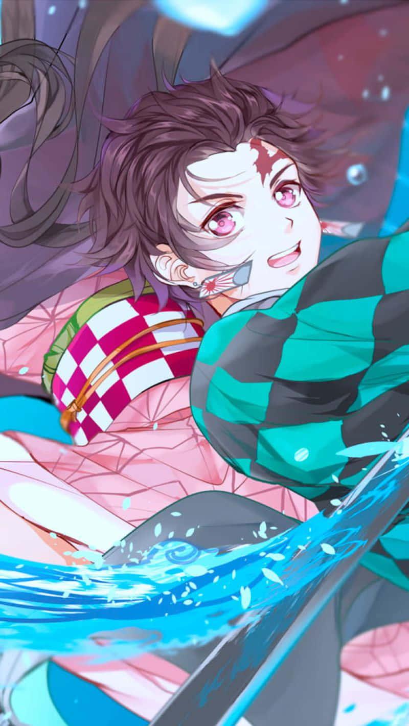 Image Tanjiro Unleashes His Full Potential — 800x1420 wallpaper