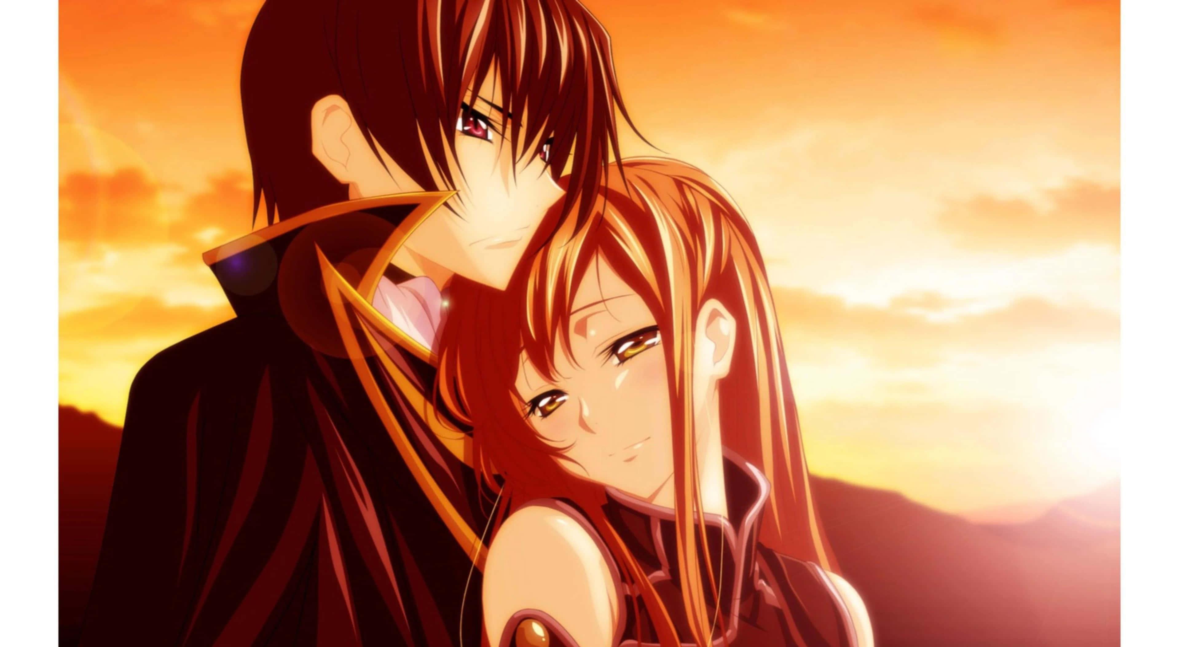 Image Two Lovers Holding Hands in a Romantic Anime Moment — 3840x2106 wallpaper