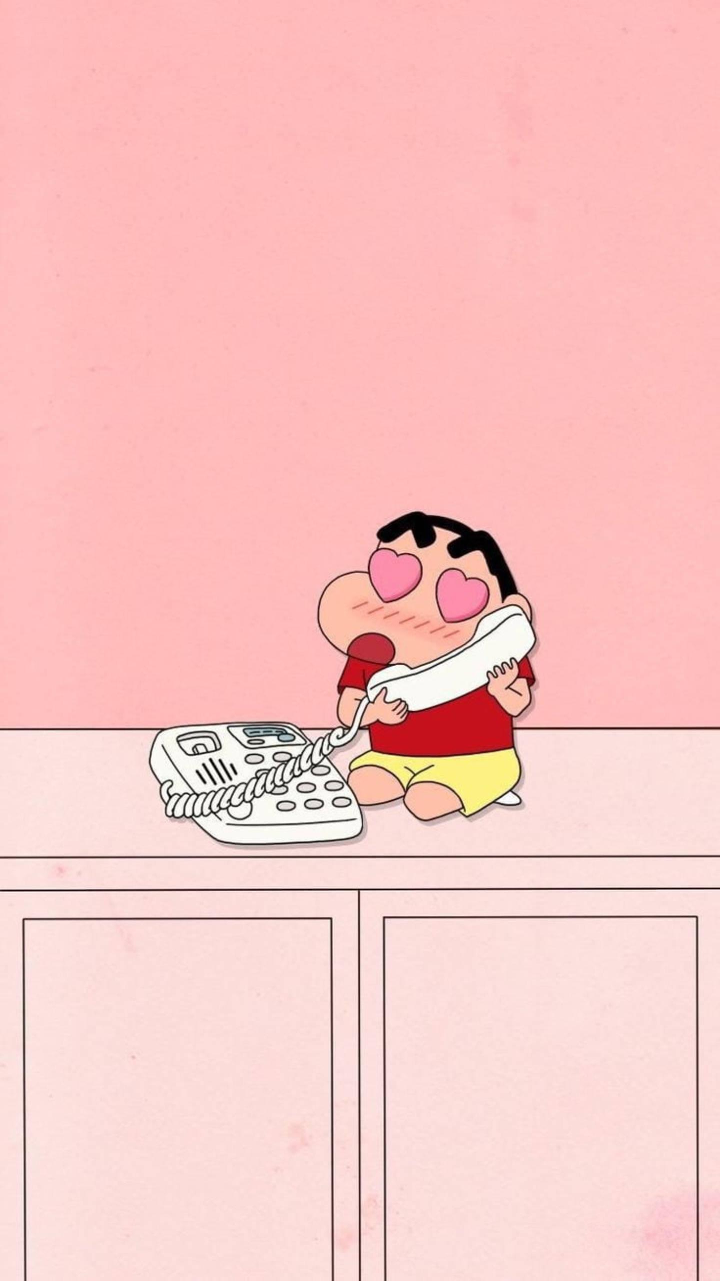 In Love Shinchan Aesthetic — 1440x2560 wallpaper