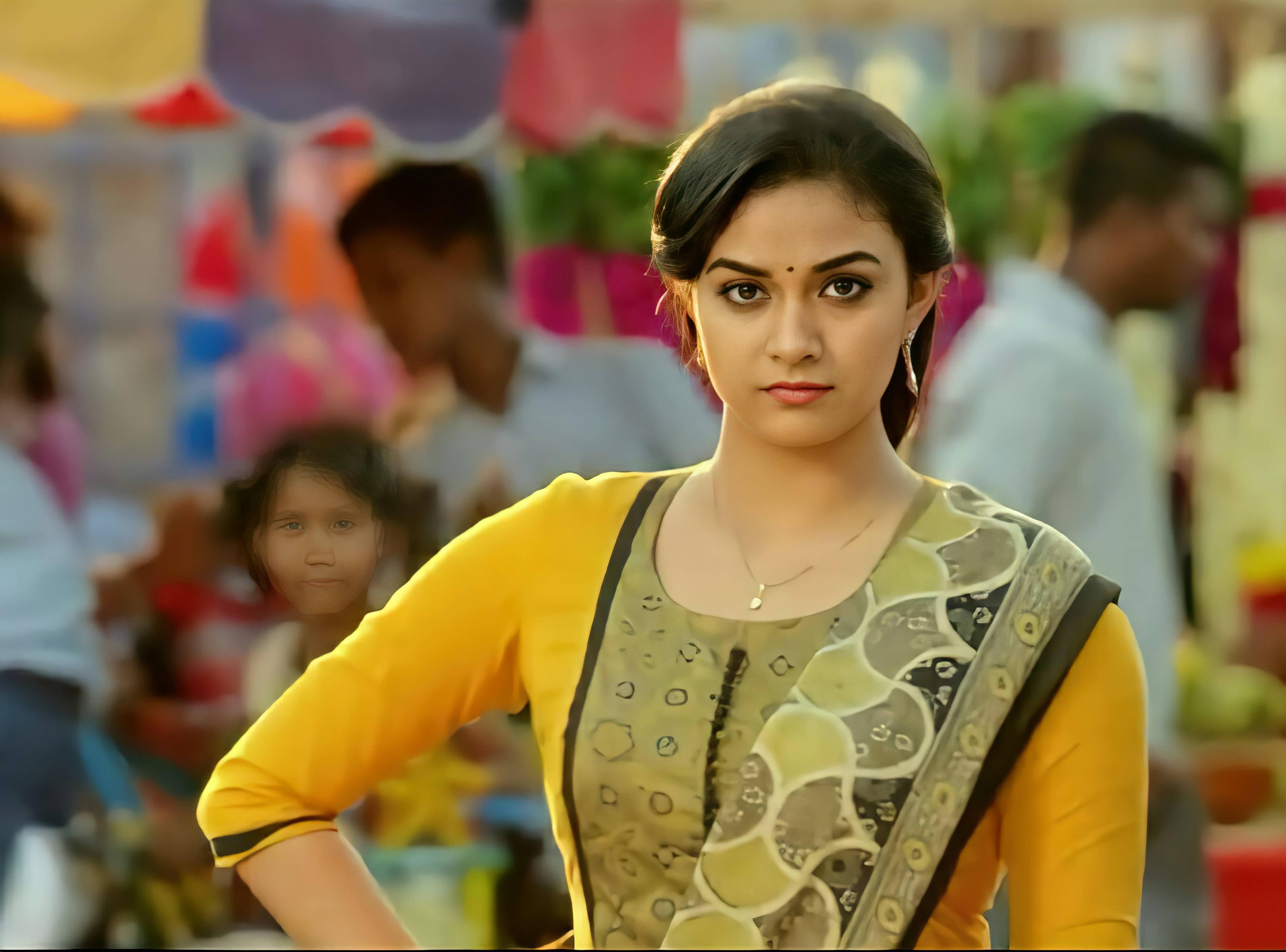 Indian Actress Keerthi Suresh at a Public Photoshoot — 4096x3034 wallpaper