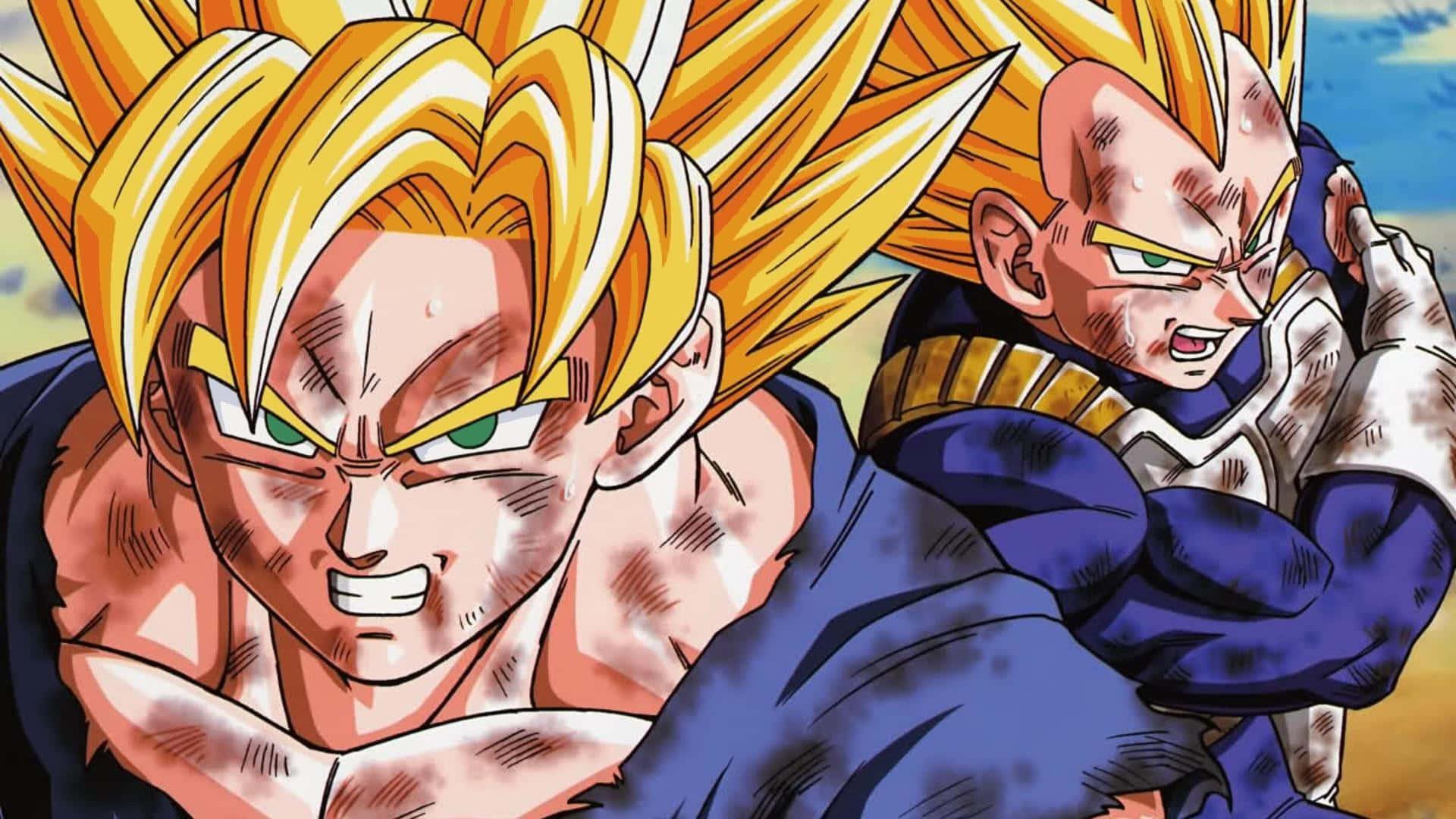 Injured Vegeta And Goku Picture — 1920x1080 wallpaper