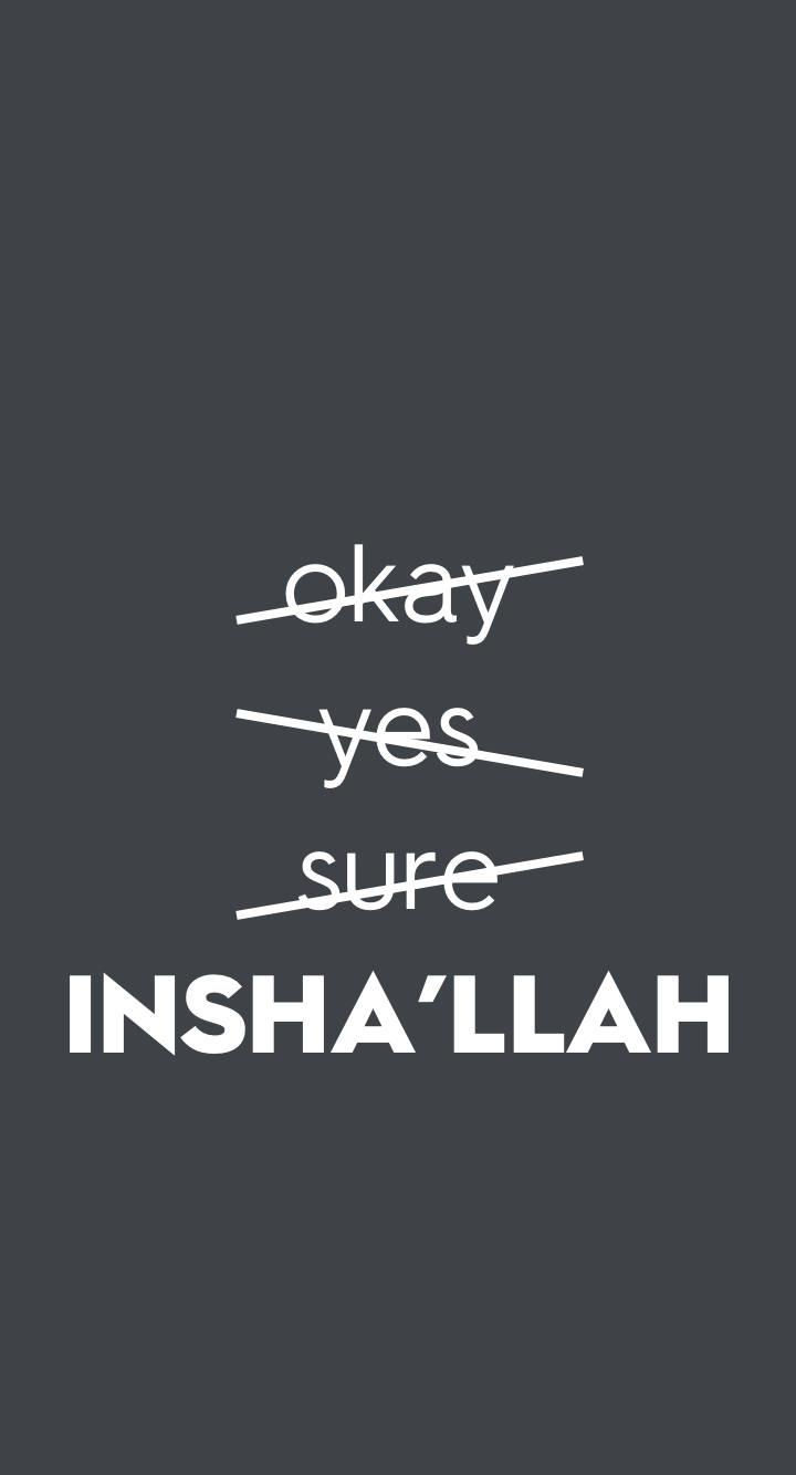 Insh Allah Grey — 720x1334 wallpaper