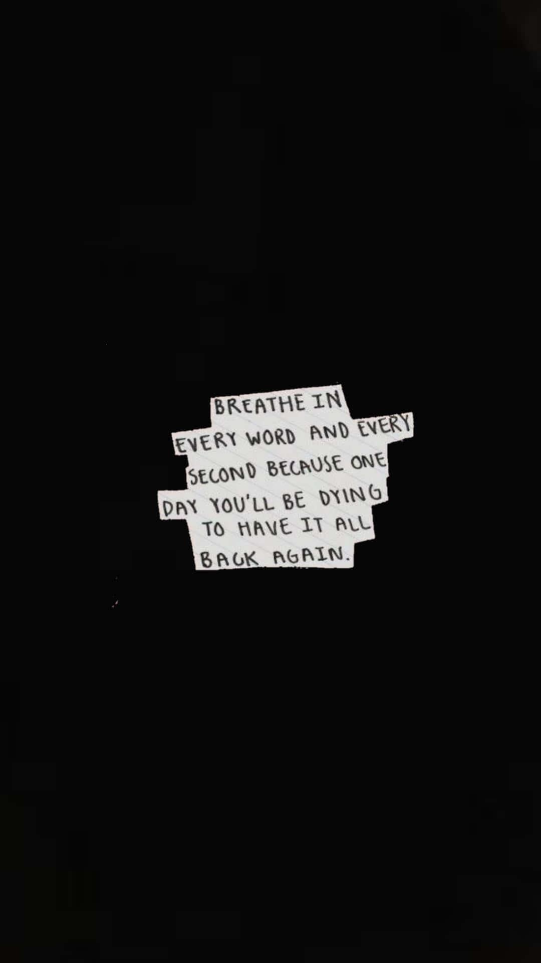 Inspiring Quote Black Aesthetic Background — 1080x1920 wallpaper