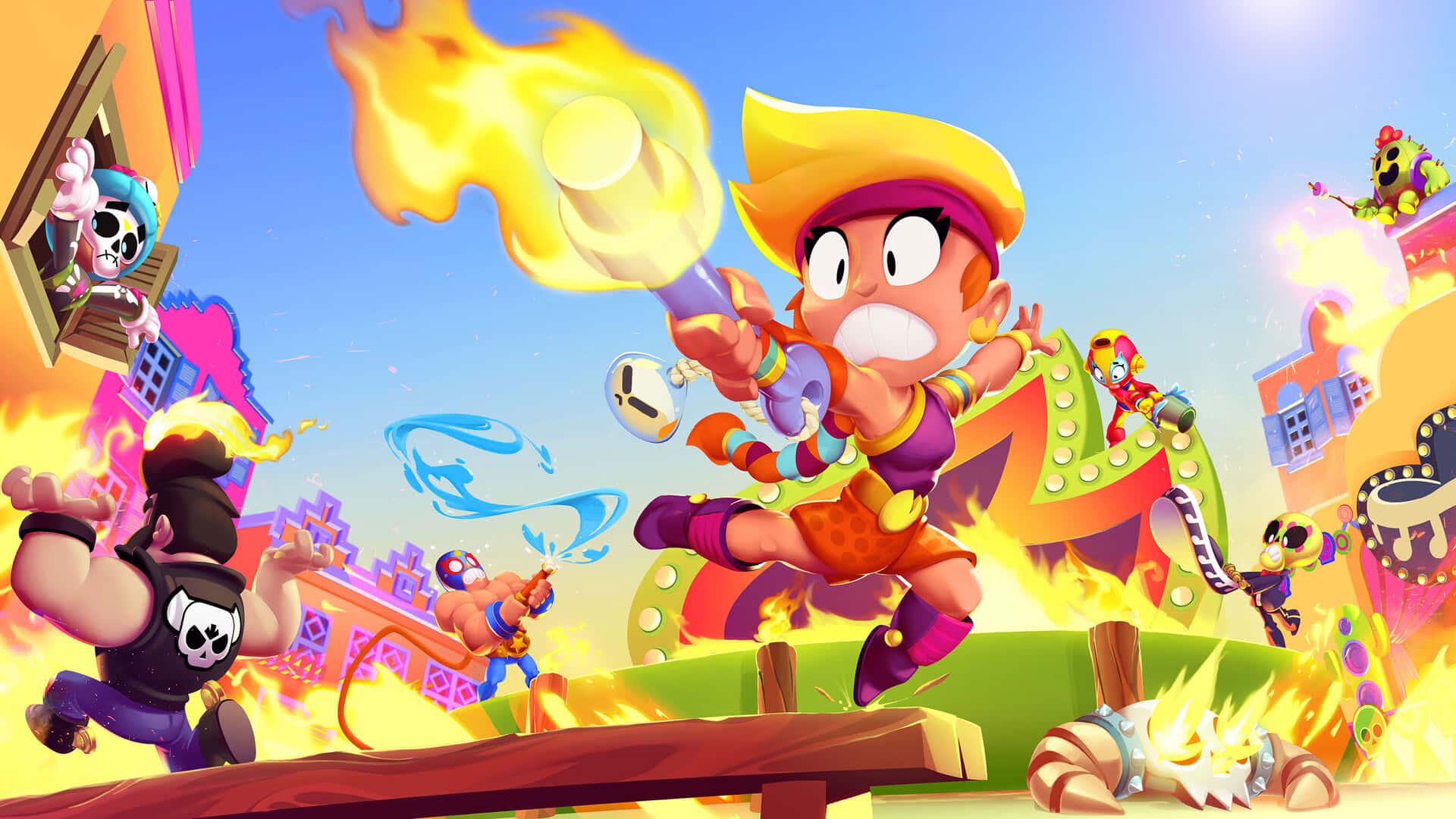Intense Action Movie Combat with Brawl Stars — 1920x1080 wallpaper