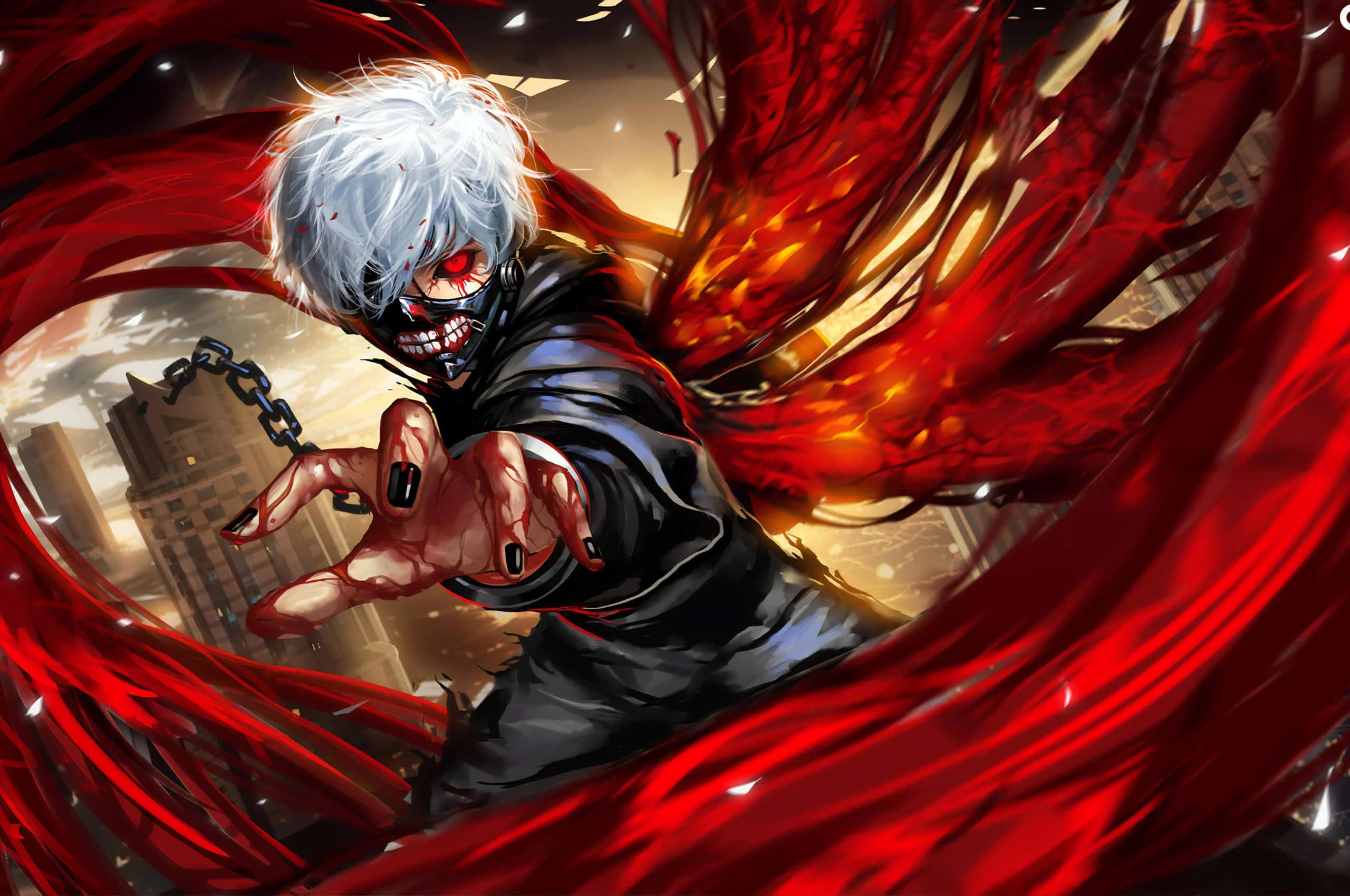 Intense Stare of Kaneki - Tokyo Ghoul — 2560x1700 wallpaper