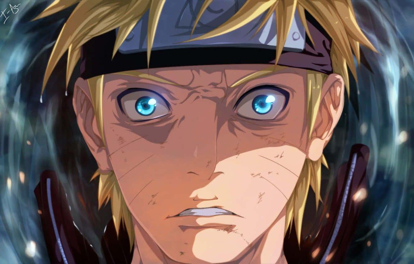 Intense Stare of Naruto Uzumaki — 1332x850 wallpaper